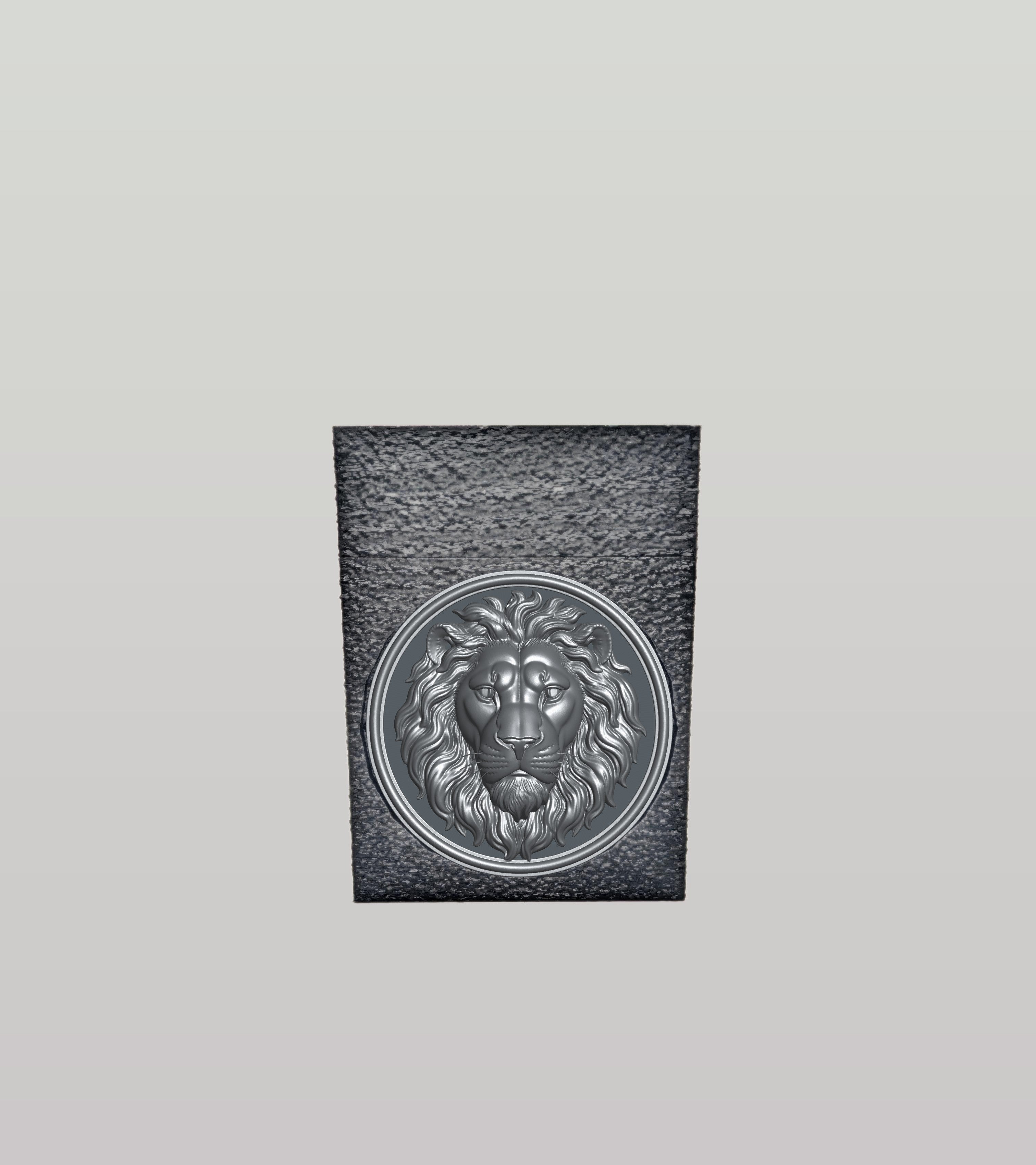 Lion Card Box — Black
