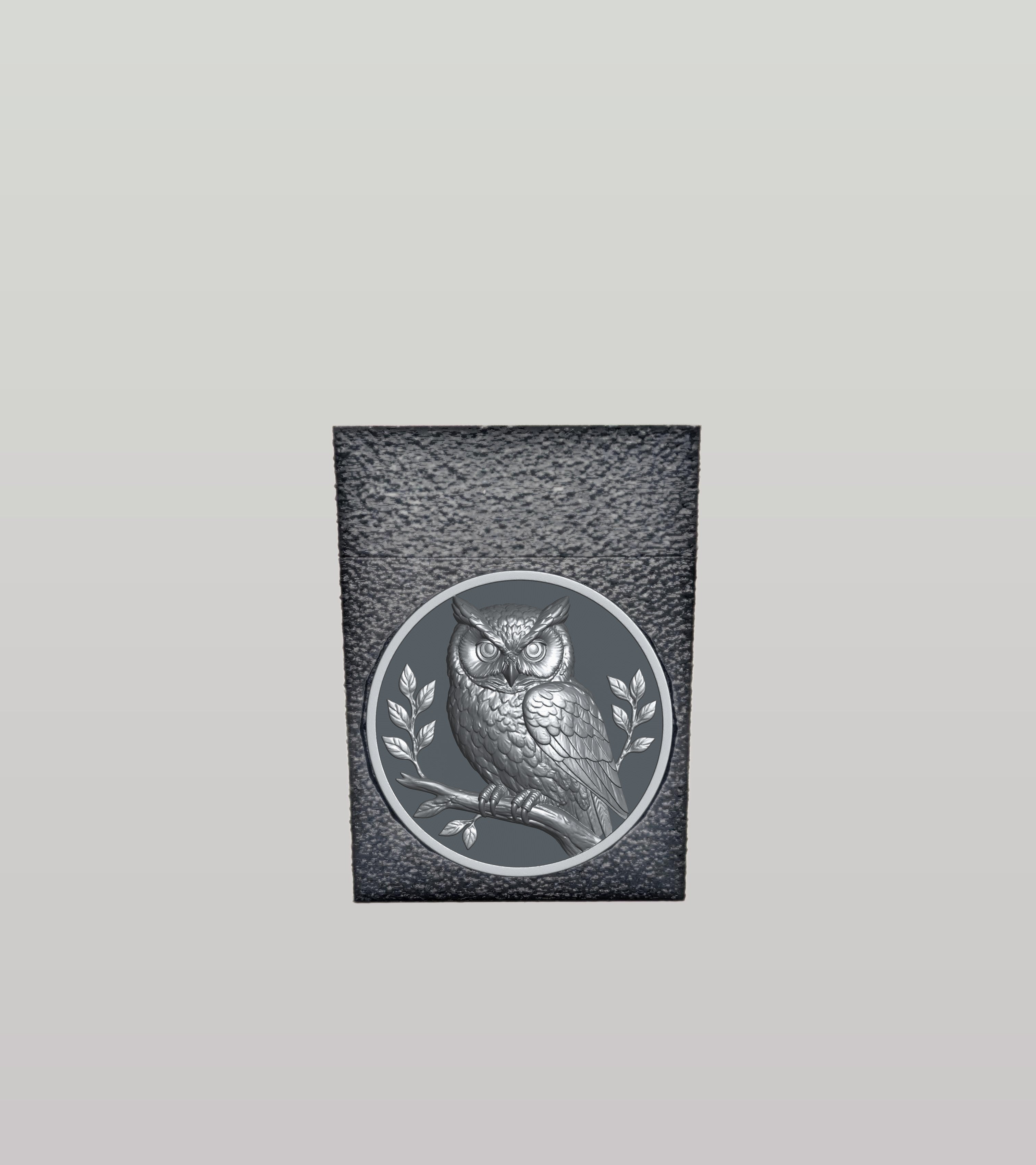 Owl Card Box — Black