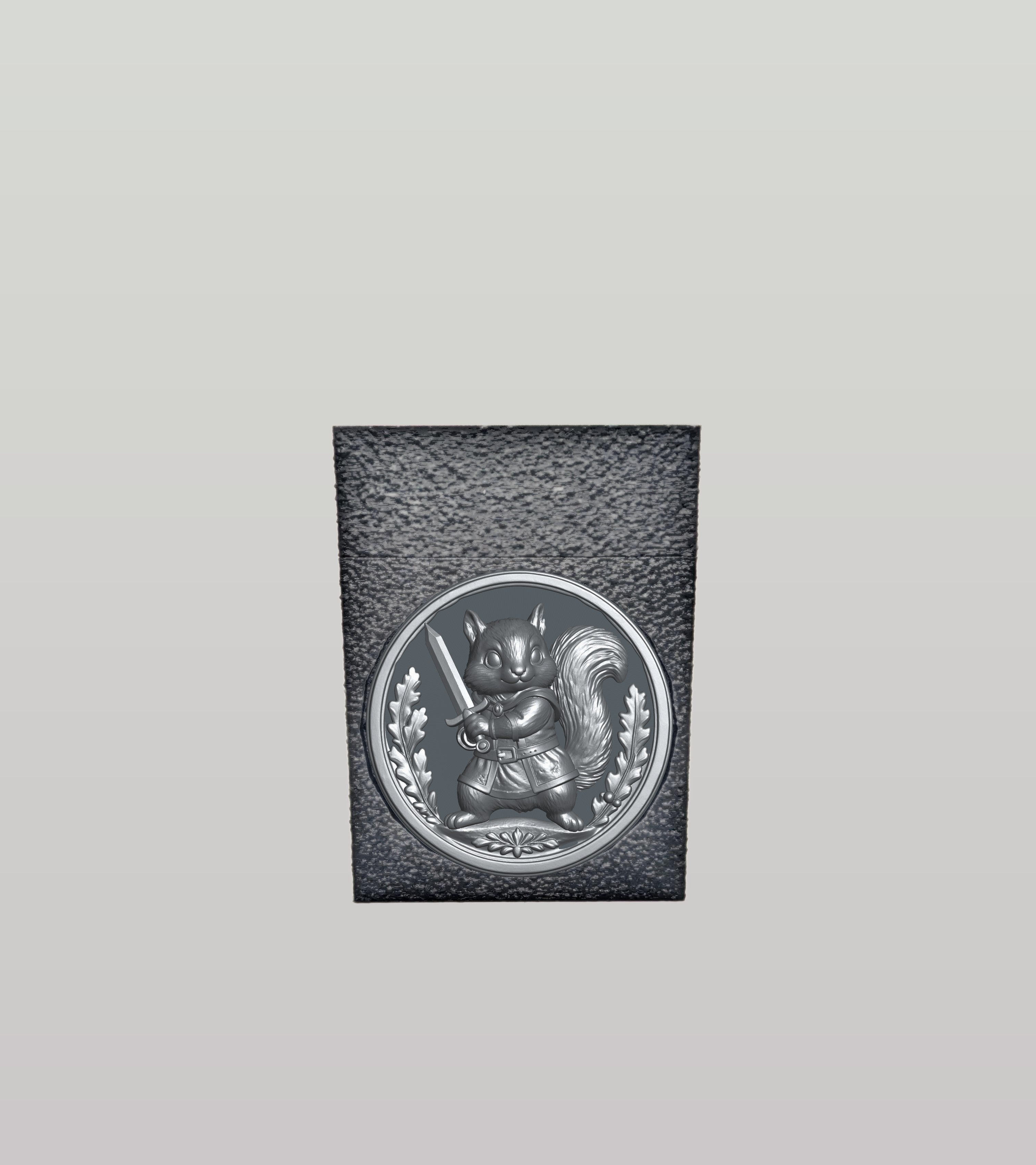 Squirrel Card Box — Black
