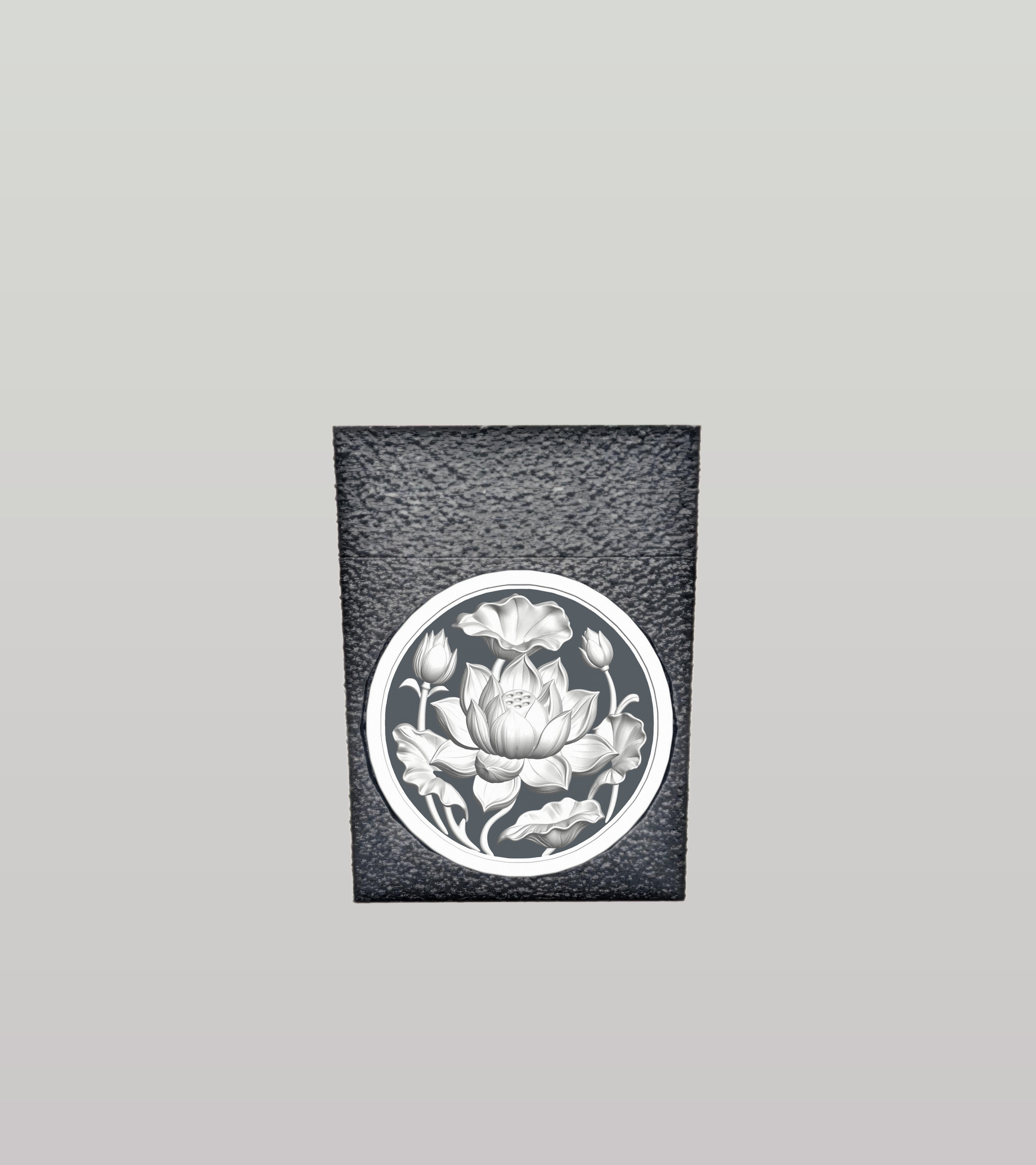 Lotus Card Box — Black