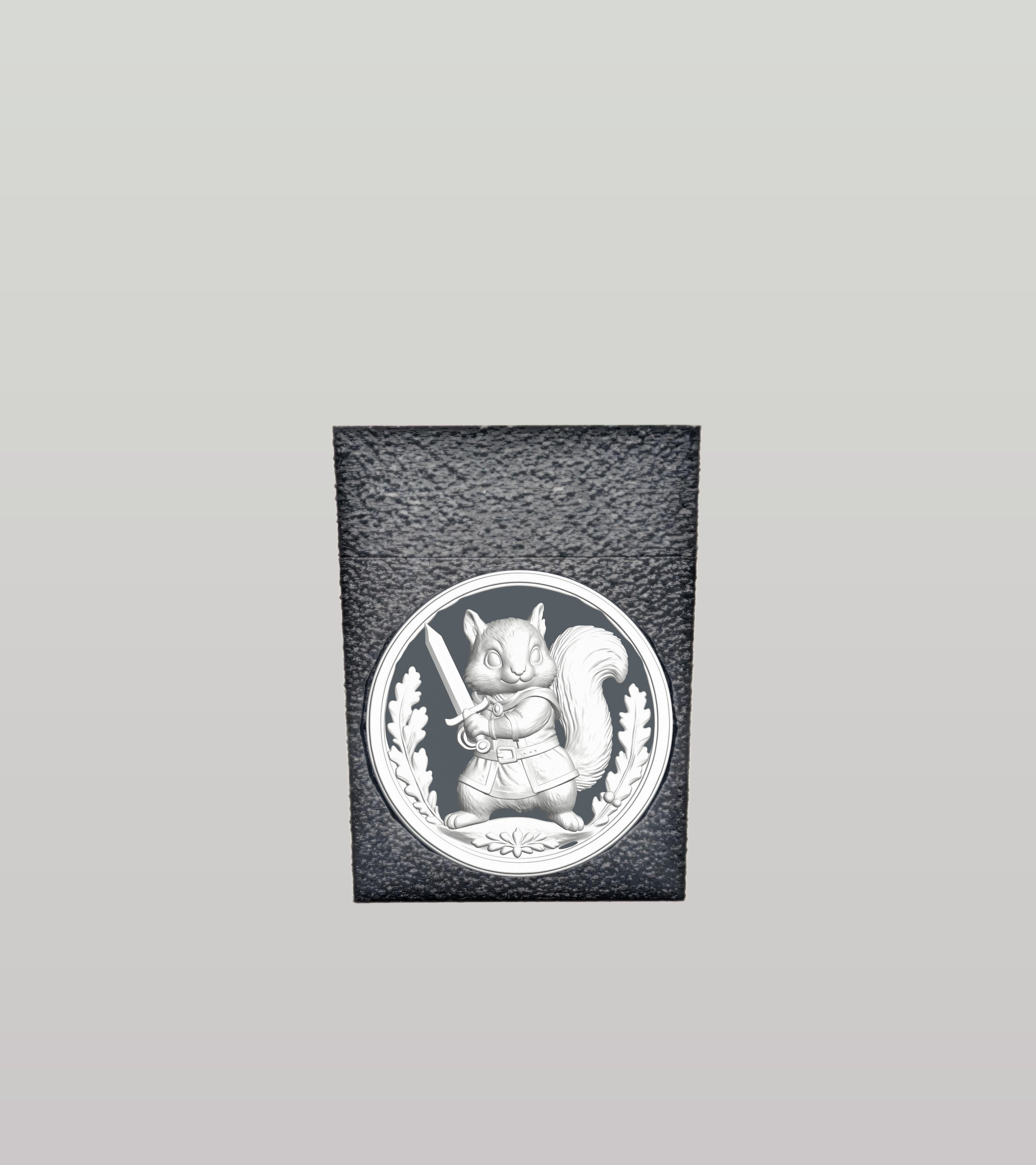 Squirrel Card Box — Black