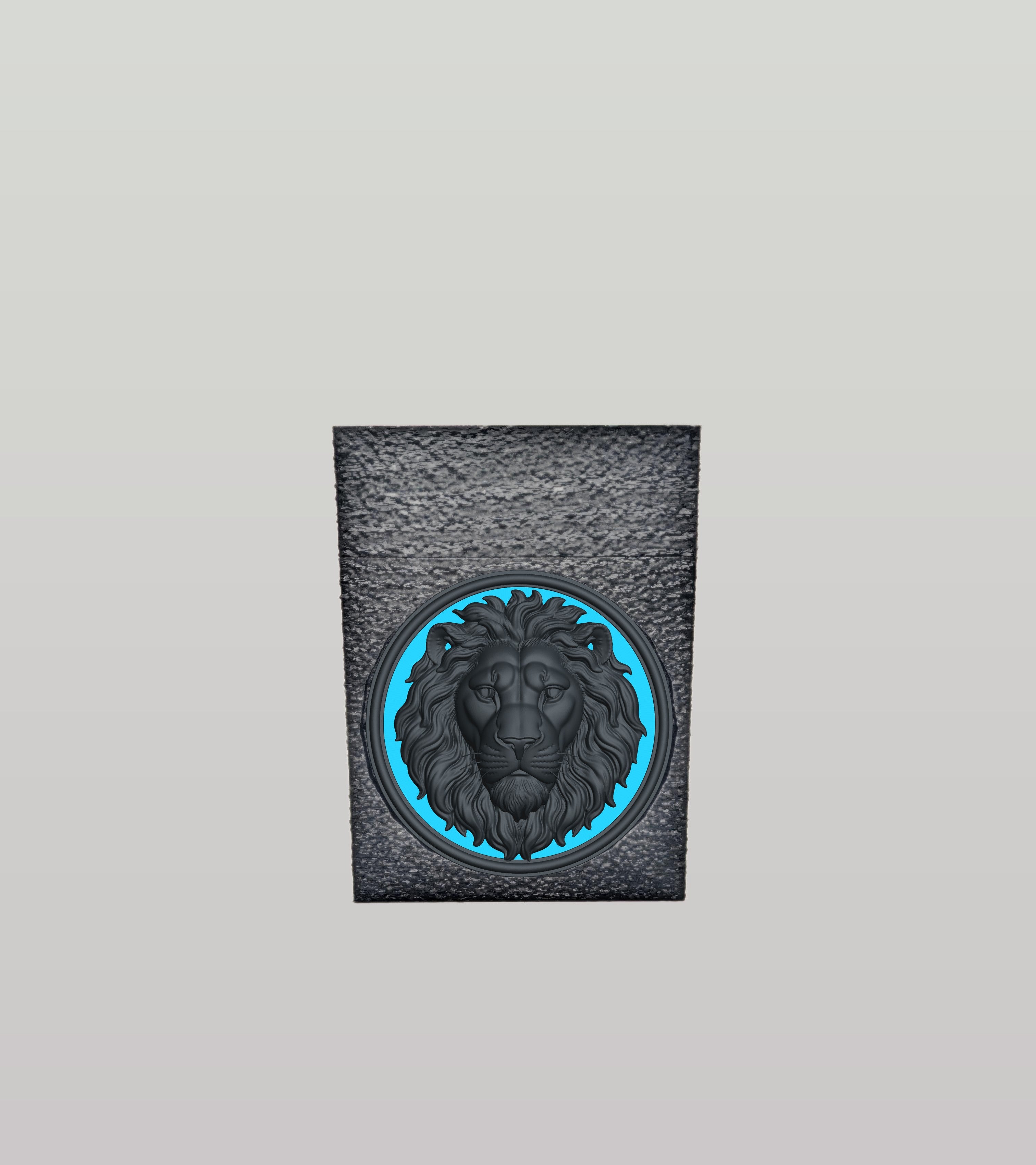Lion Card Box — Black