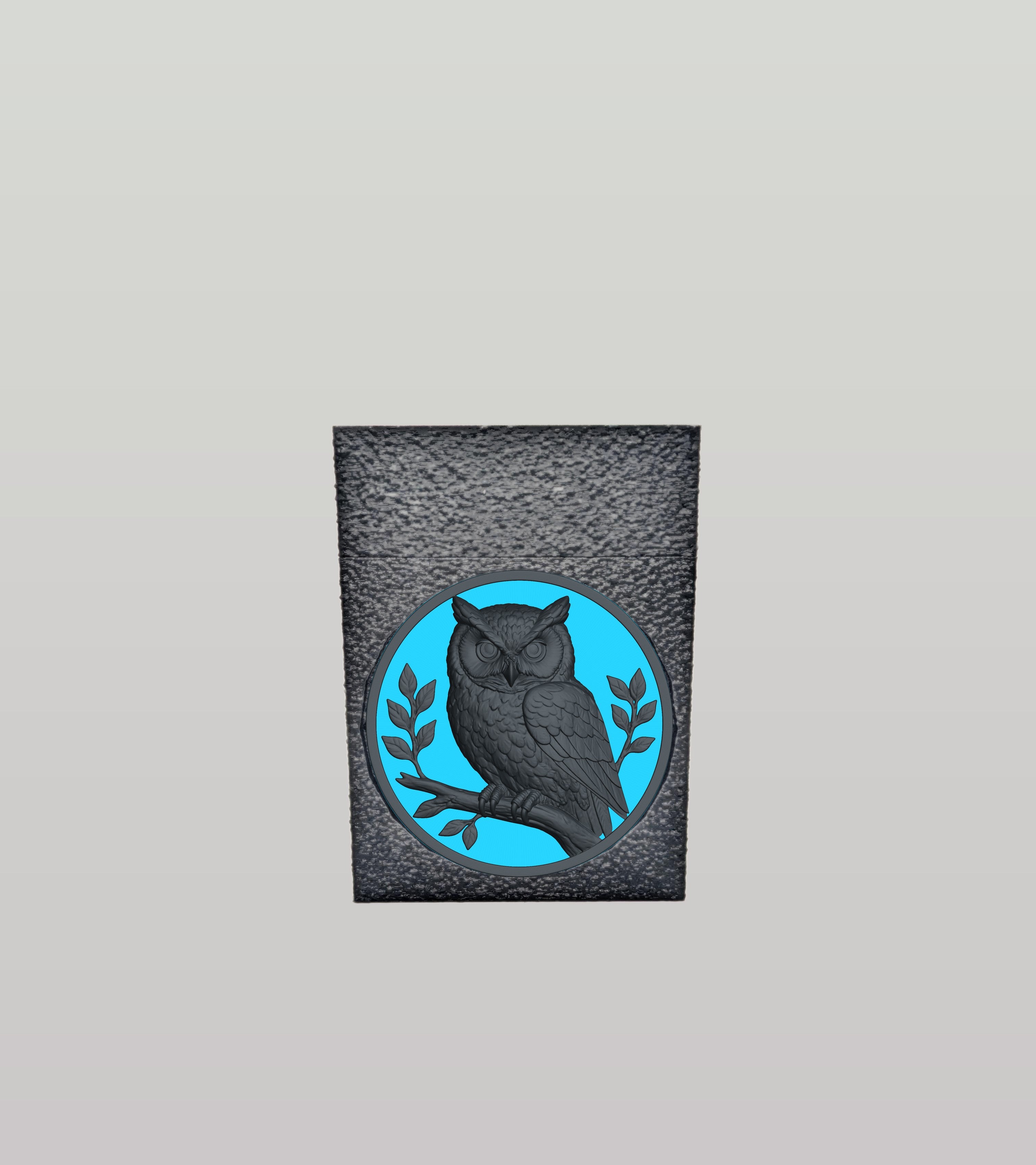 Owl Card Box — Black
