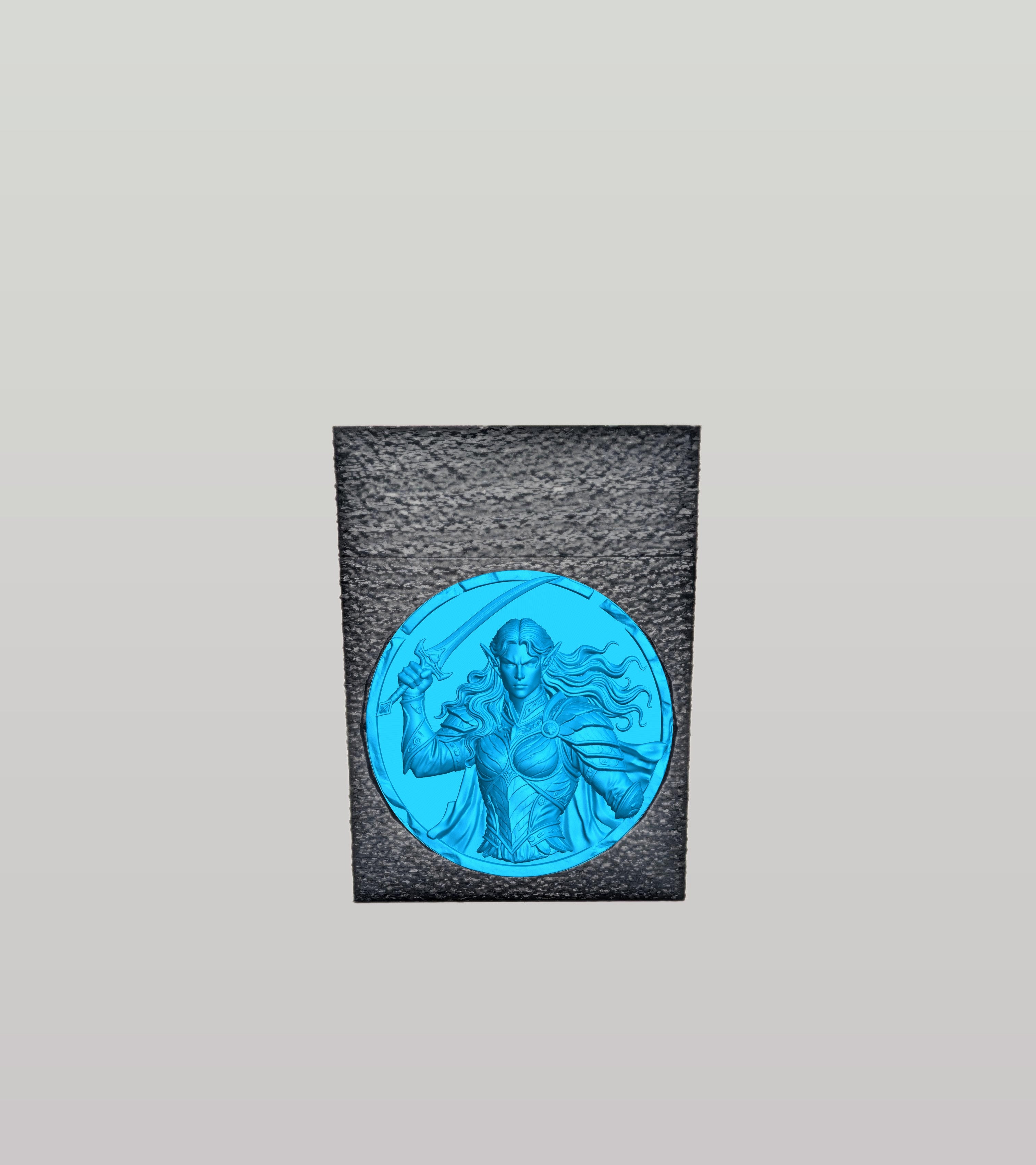 Elvish Warrior Card Box — Black