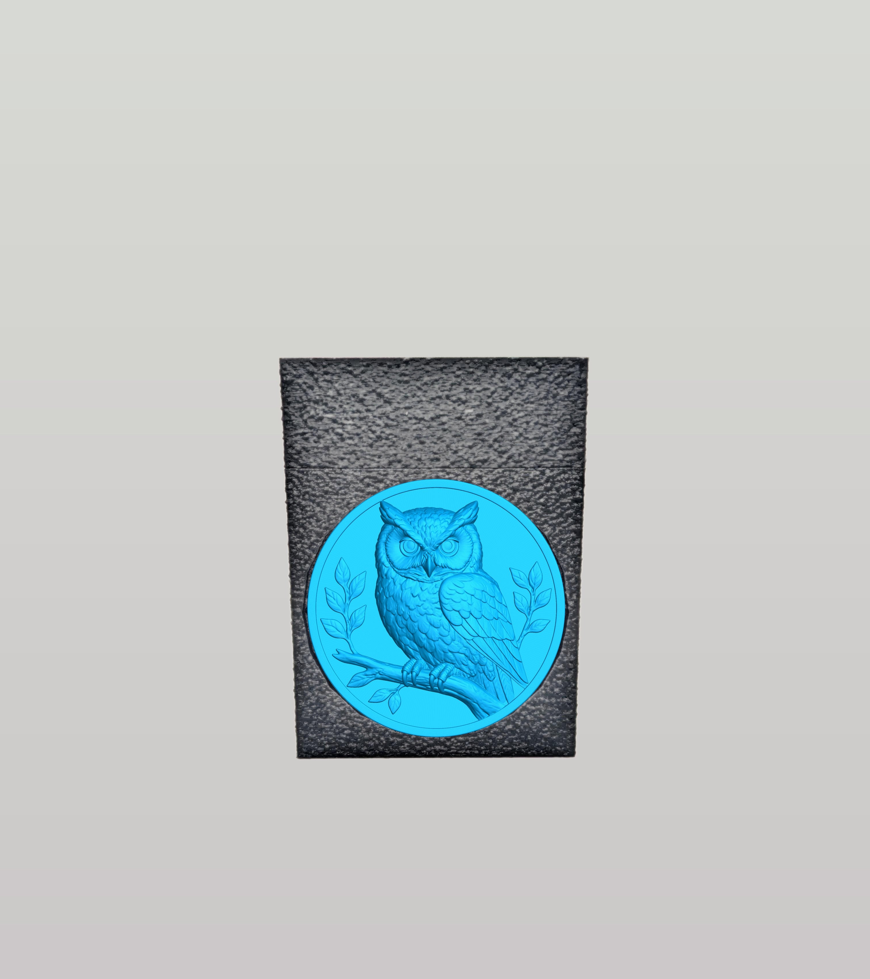 Owl Card Box — Black