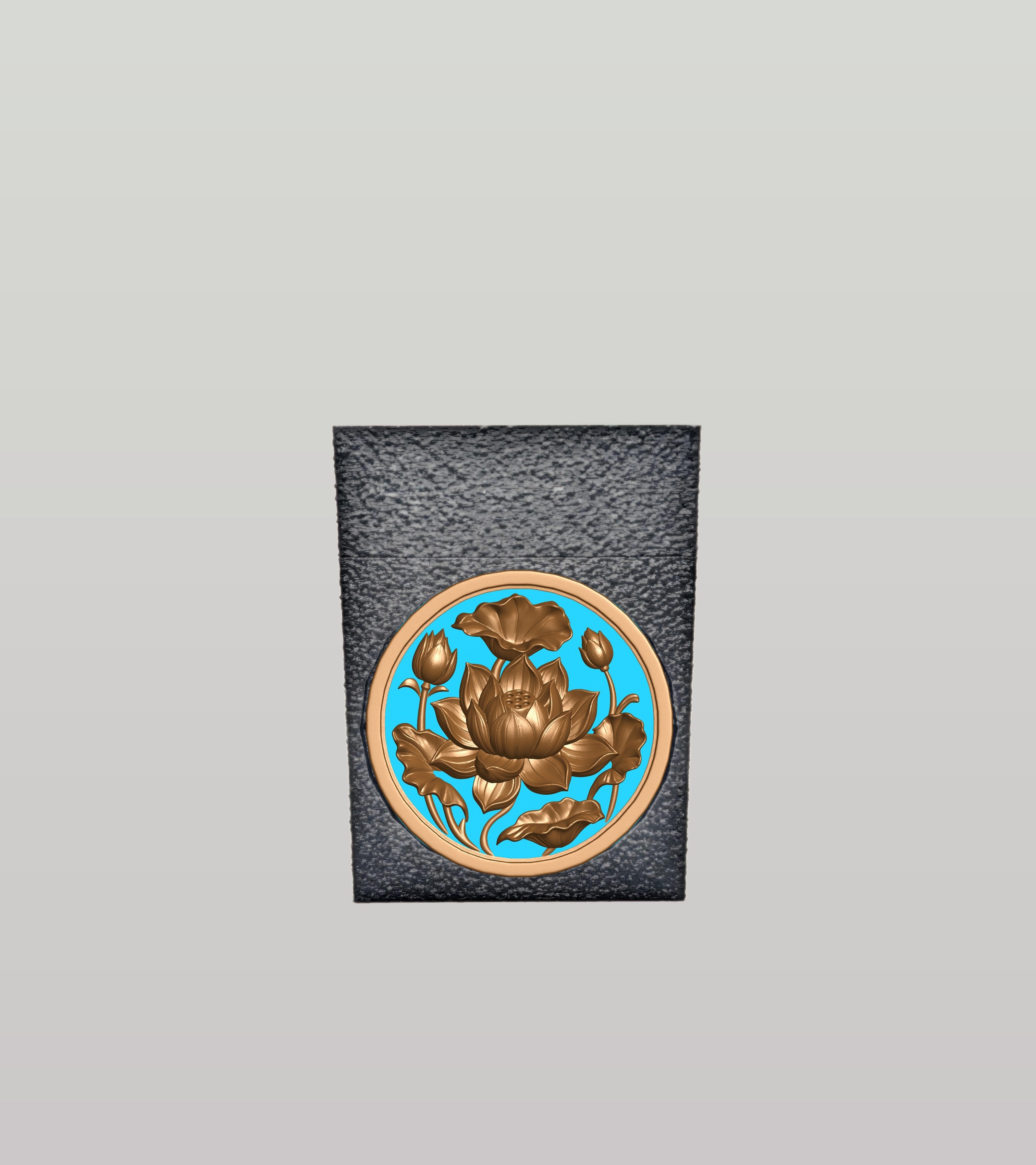 Lotus Card Box — Black