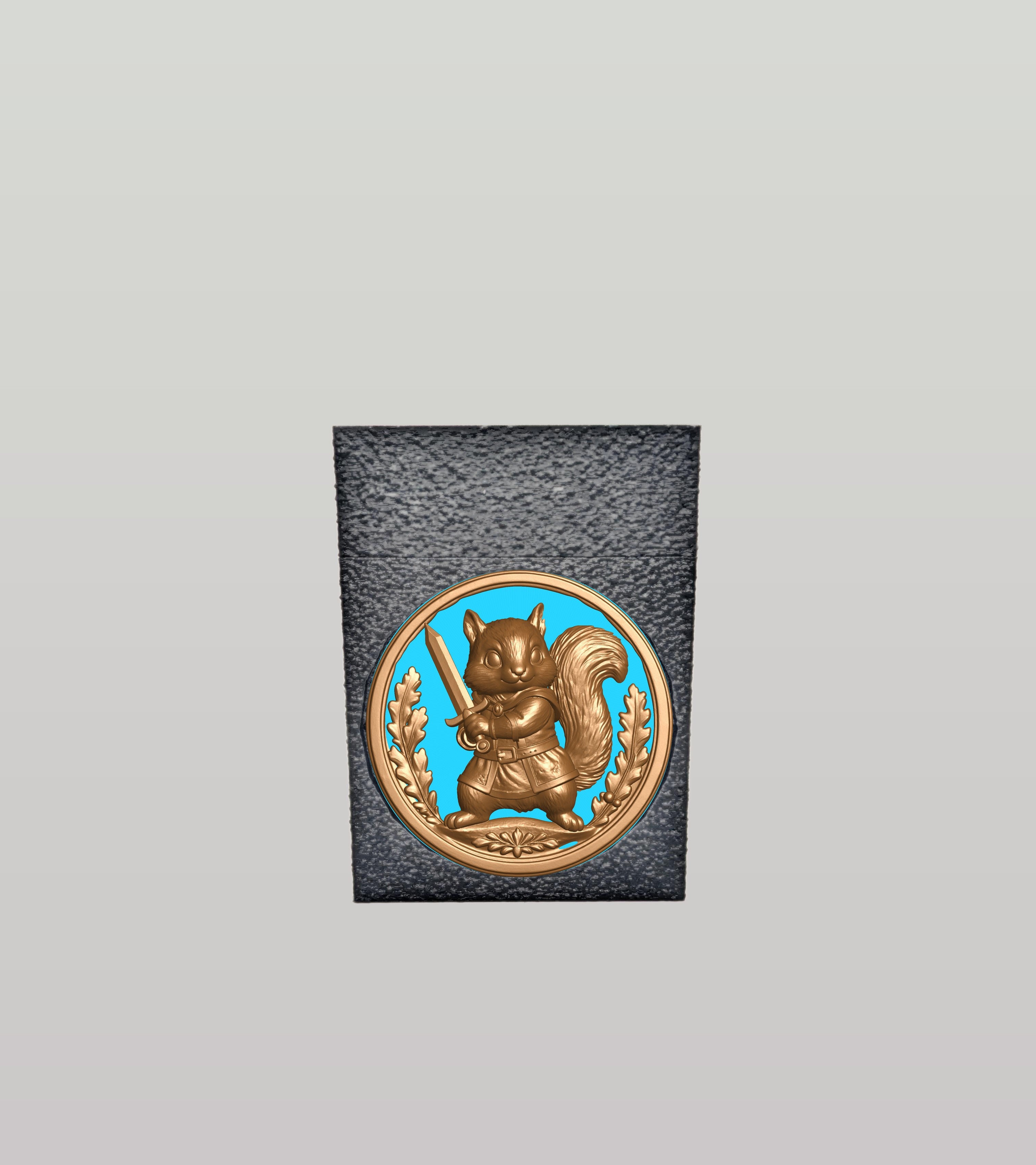 Squirrel Card Box — Black