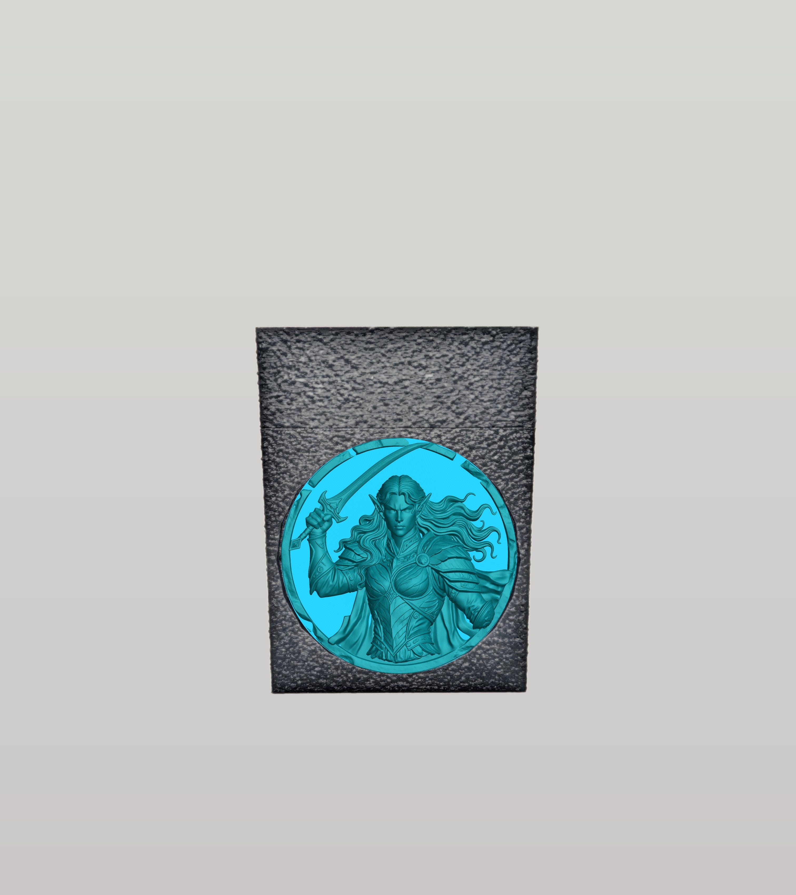 Elvish Warrior Card Box — Black