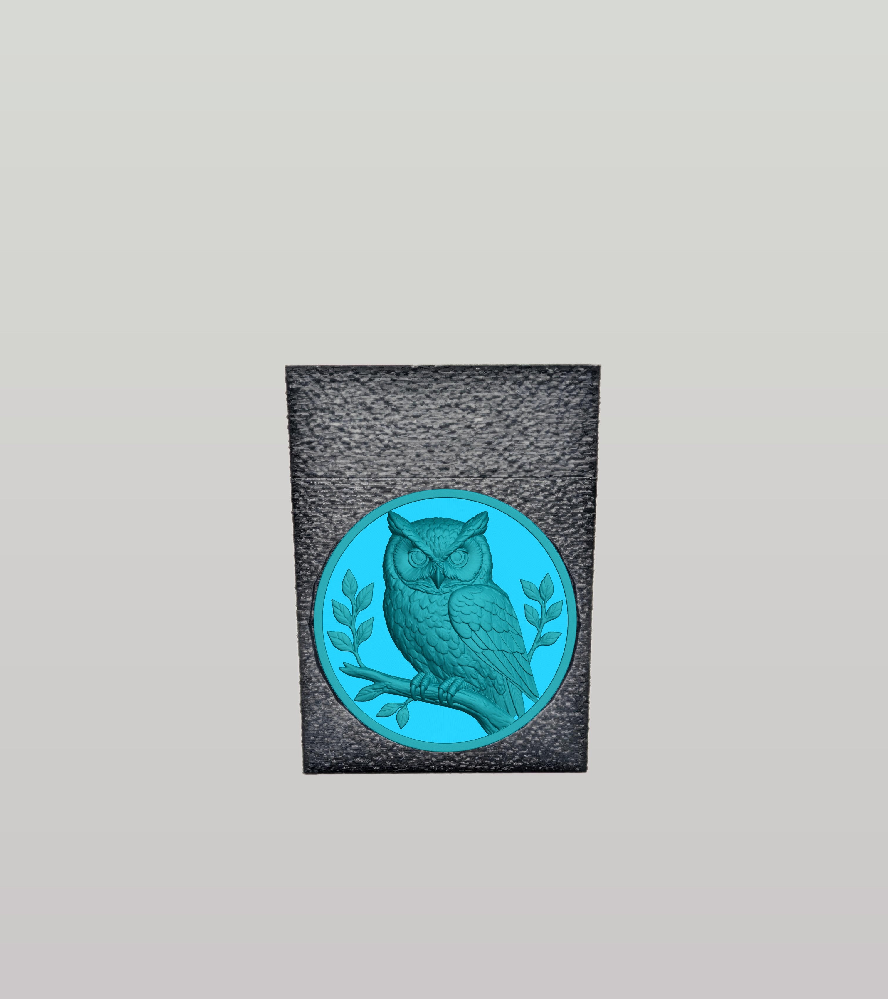 Owl Card Box — Black