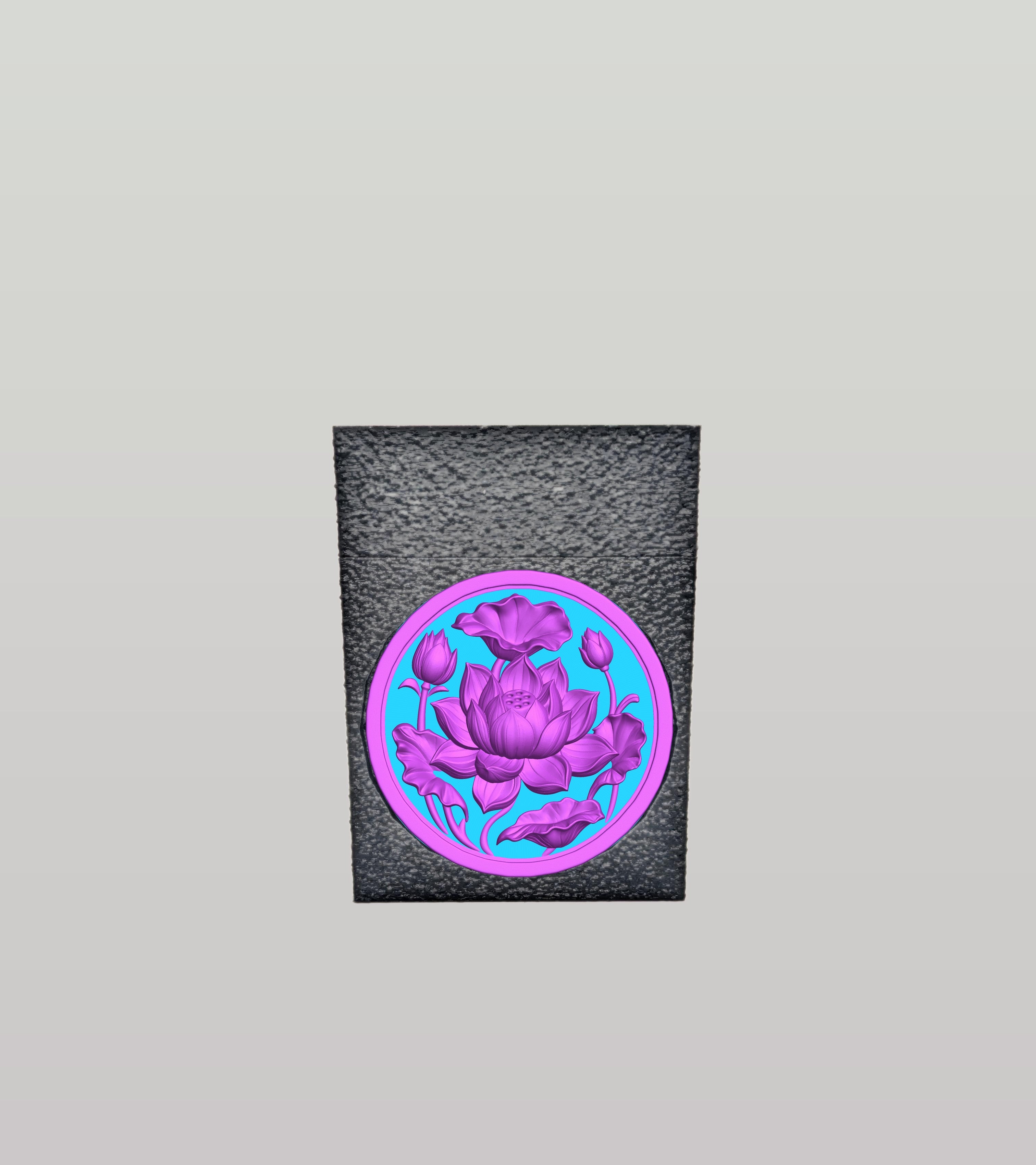Lotus Card Box — Black