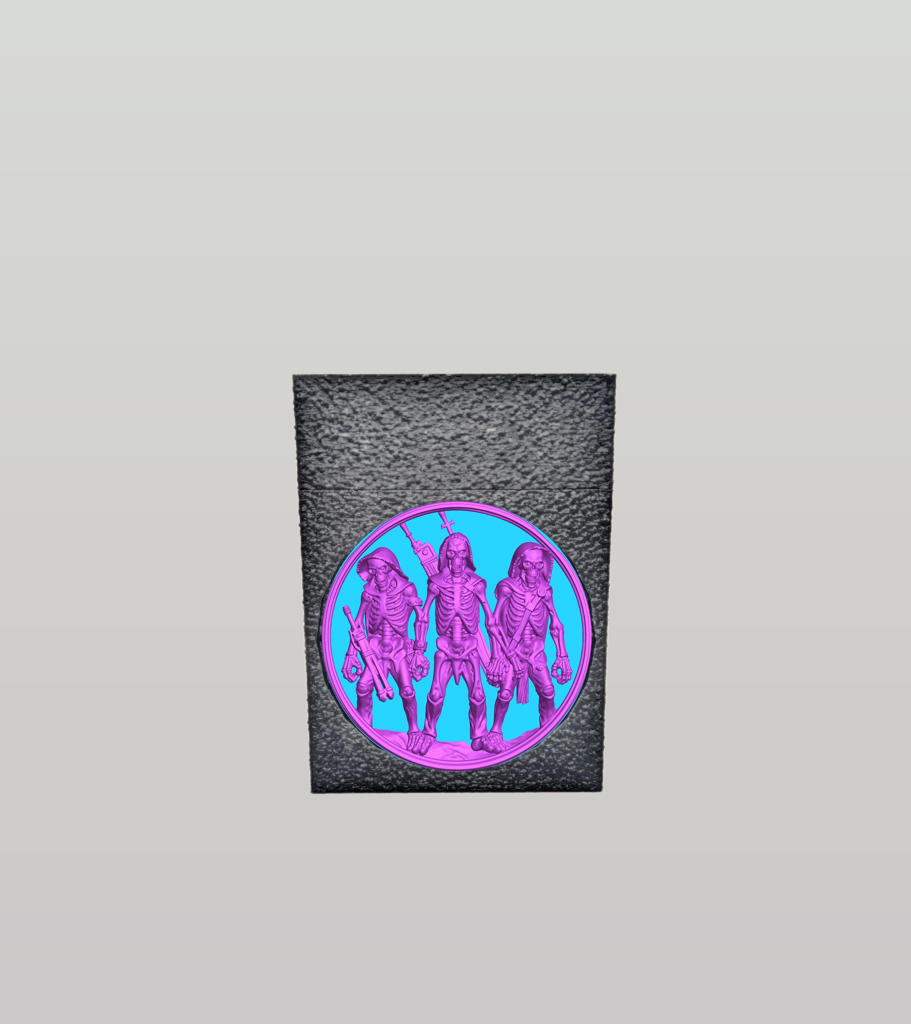 Skeleton Army Card Box — Black