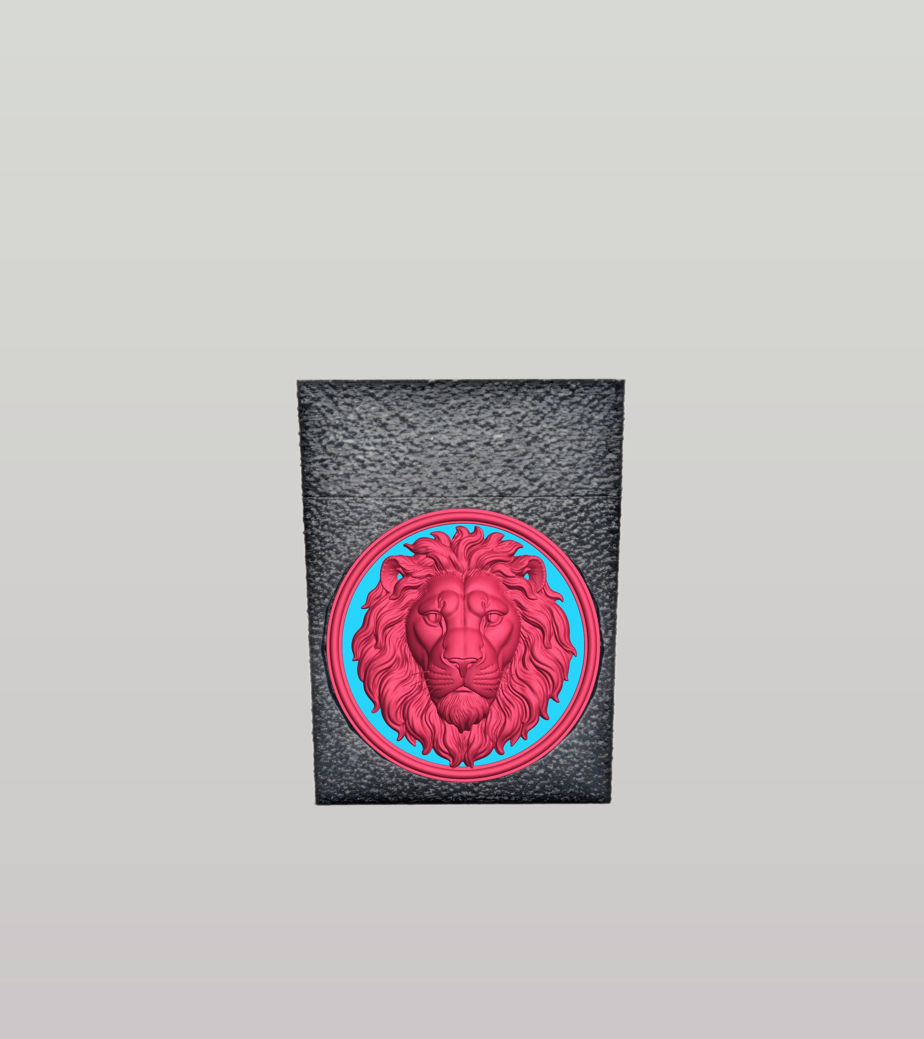 Lion Card Box — Black