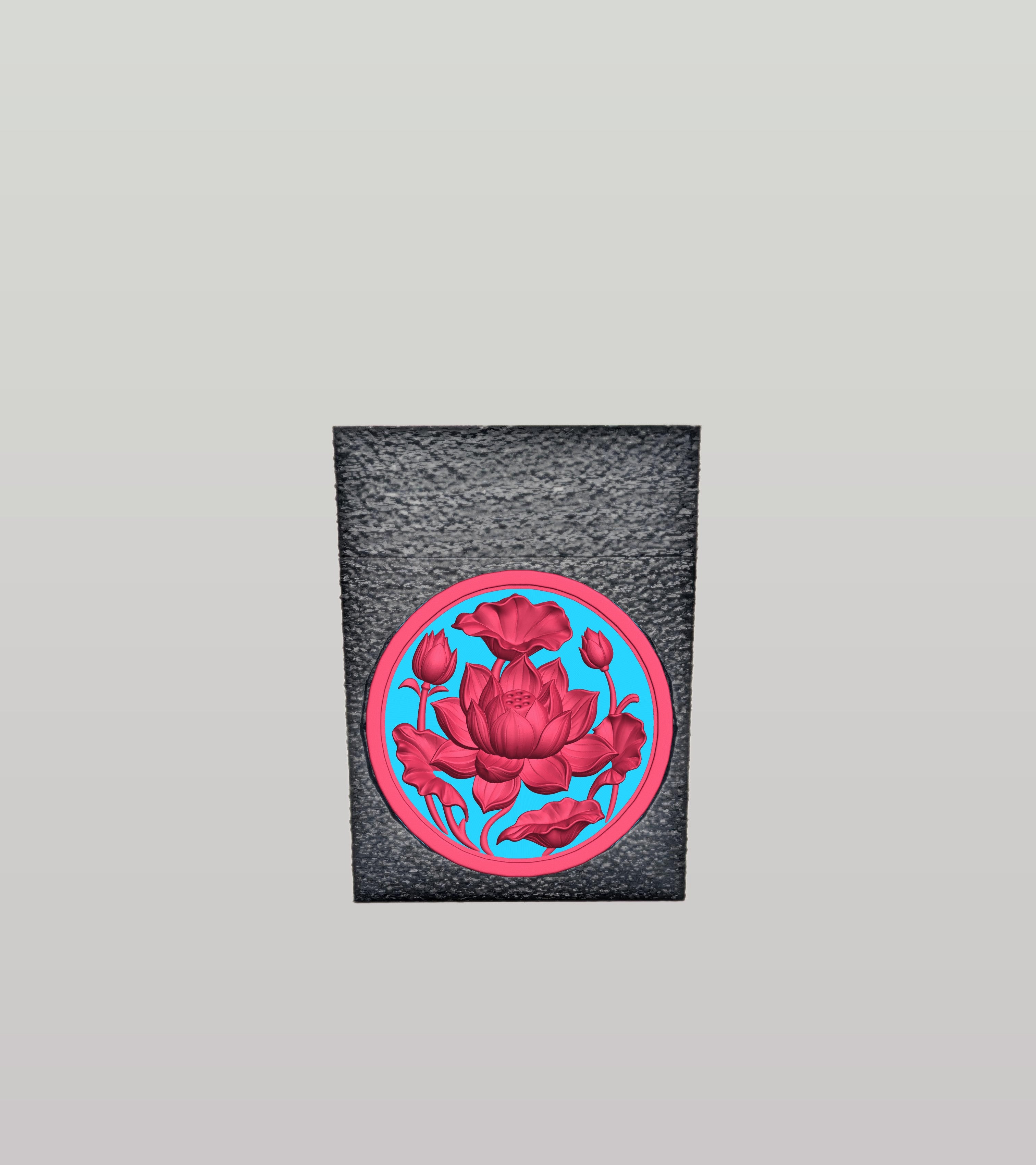 Lotus Card Box — Black
