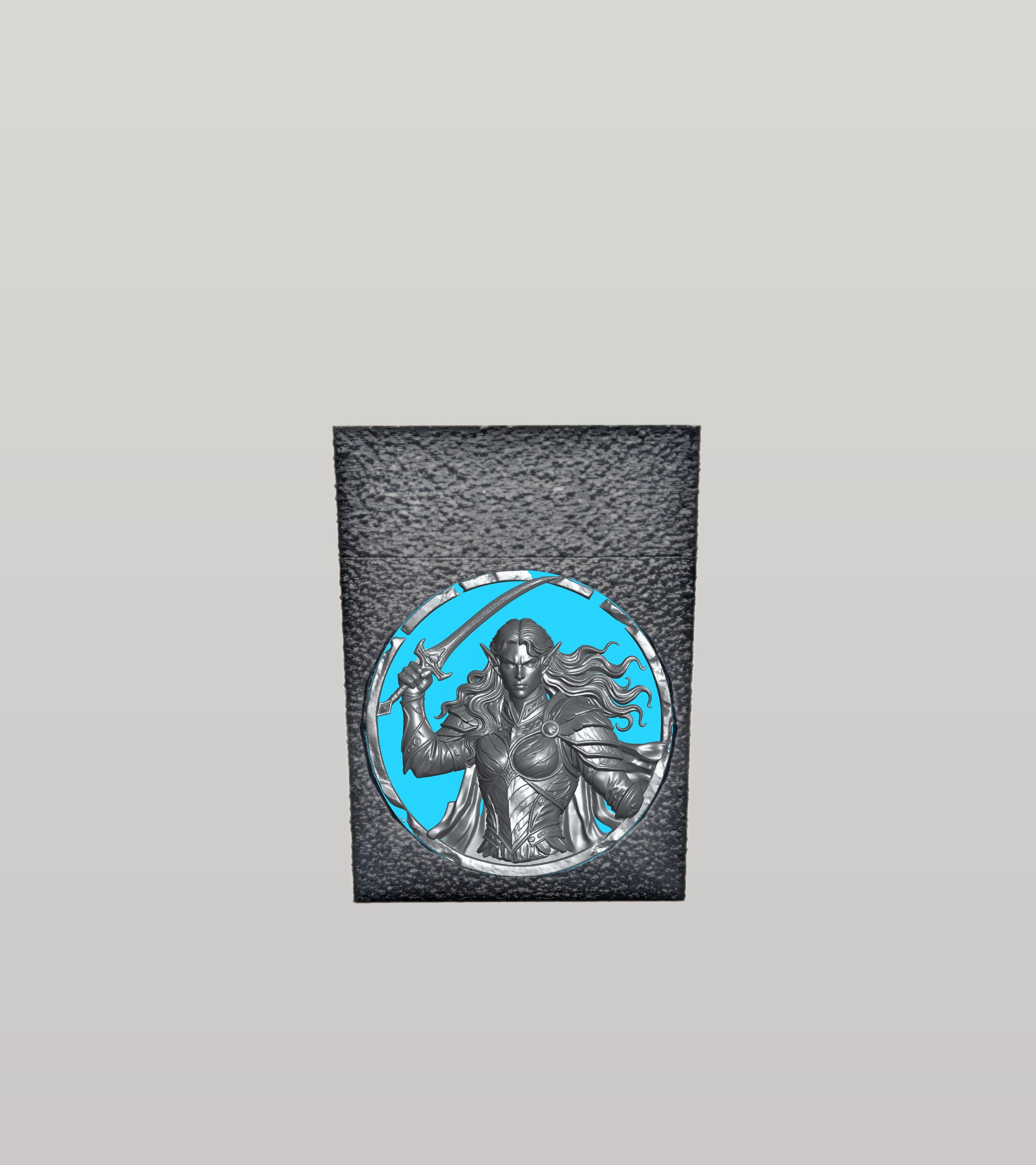 Elvish Warrior Card Box — Black
