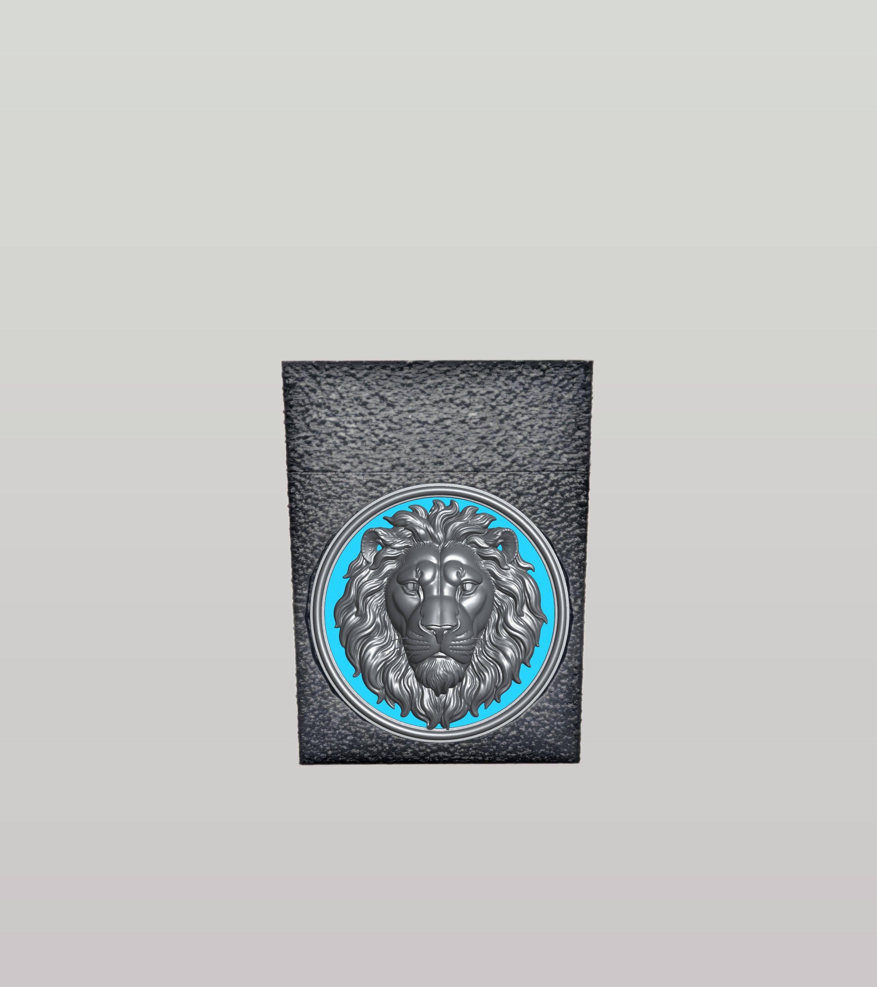 Lion Card Box — Black
