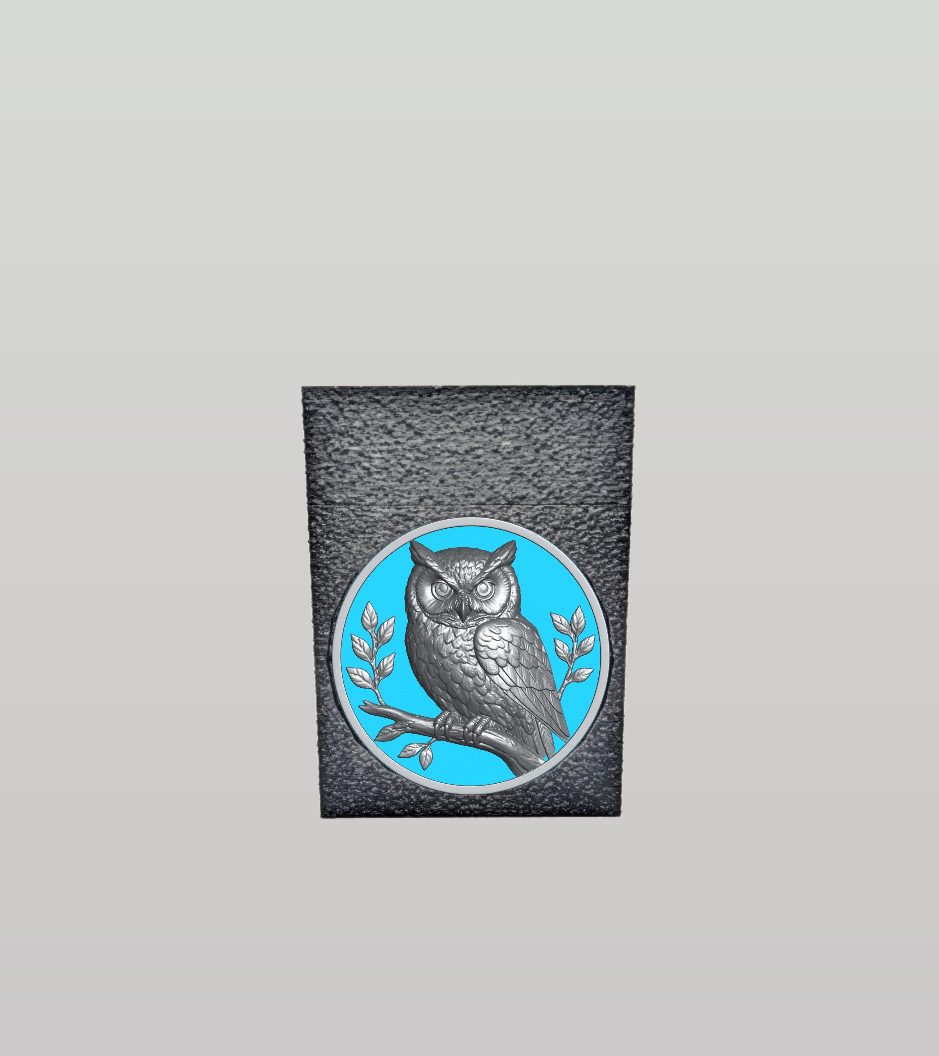 Owl Card Box — Black