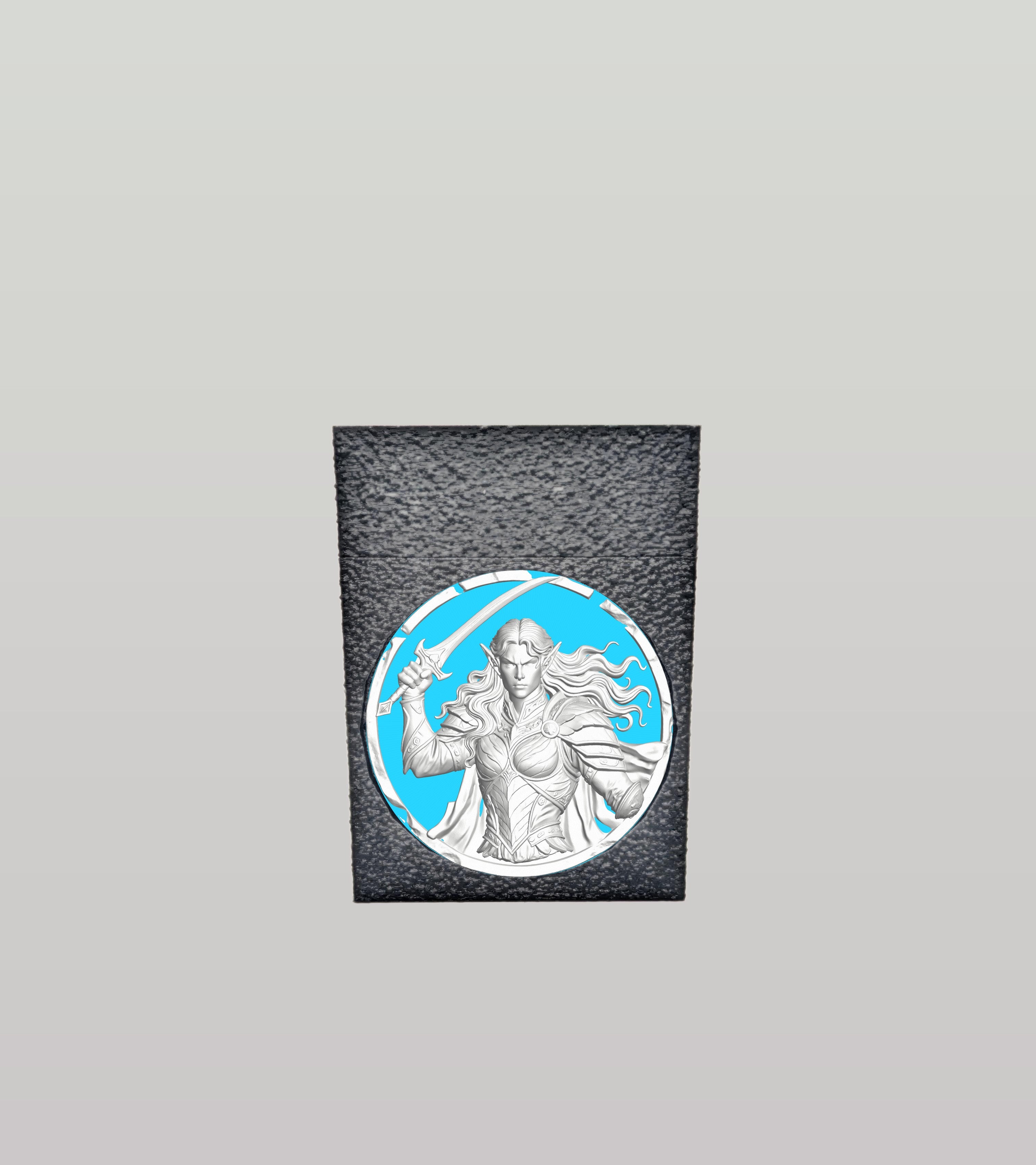 Elvish Warrior Card Box — Black