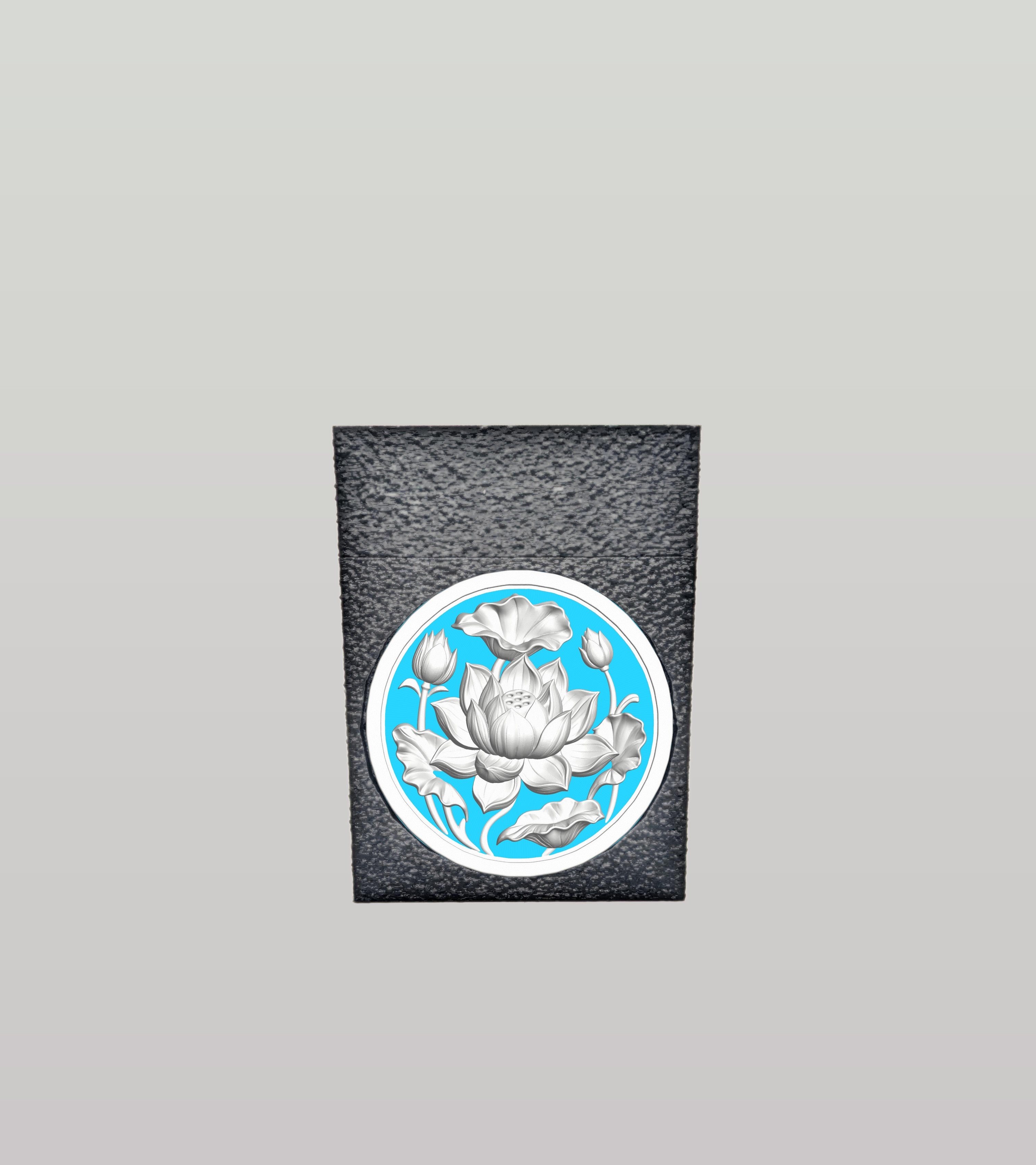 Lotus Card Box — Black
