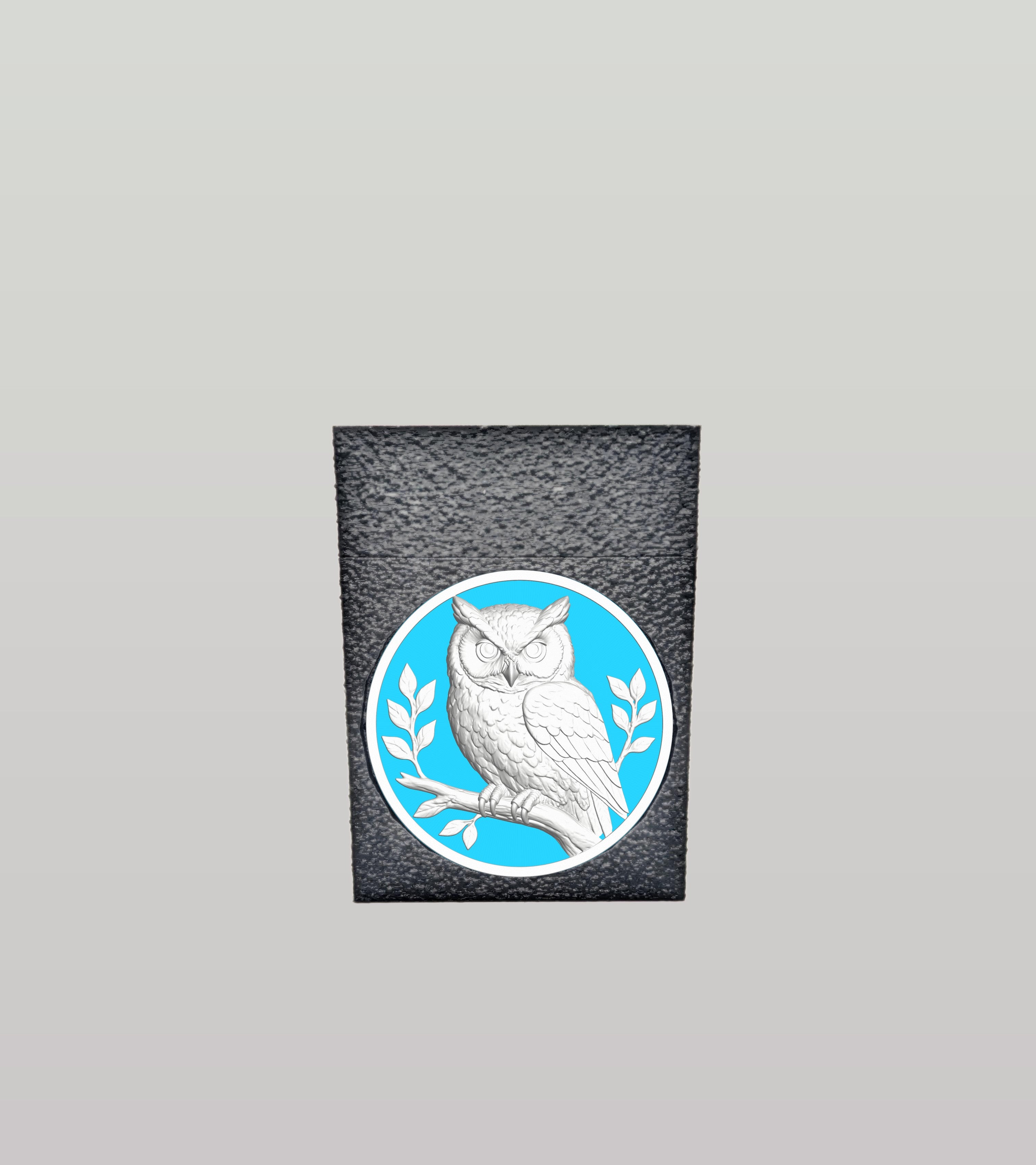 Owl Card Box — Black