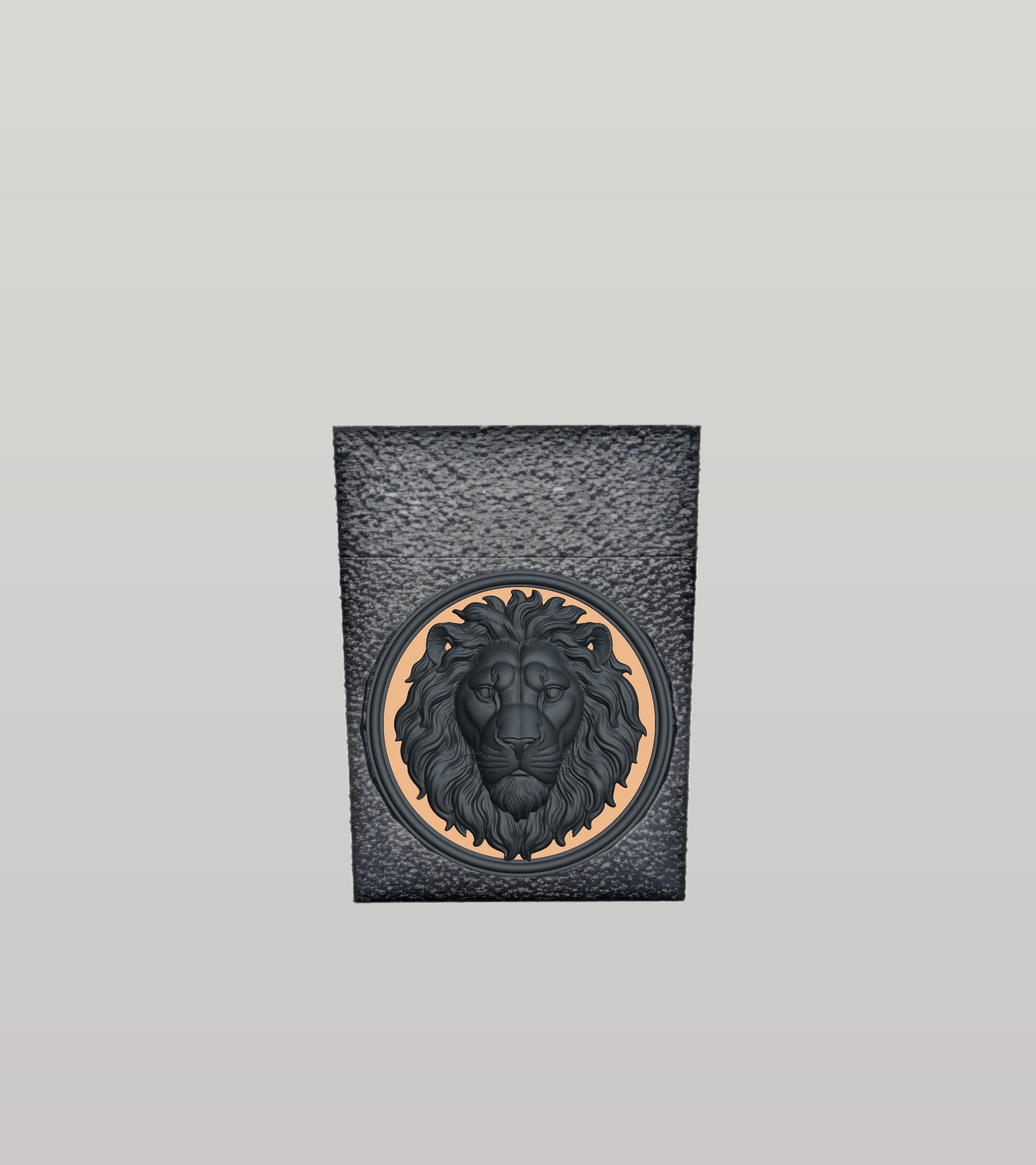Lion Card Box — Black