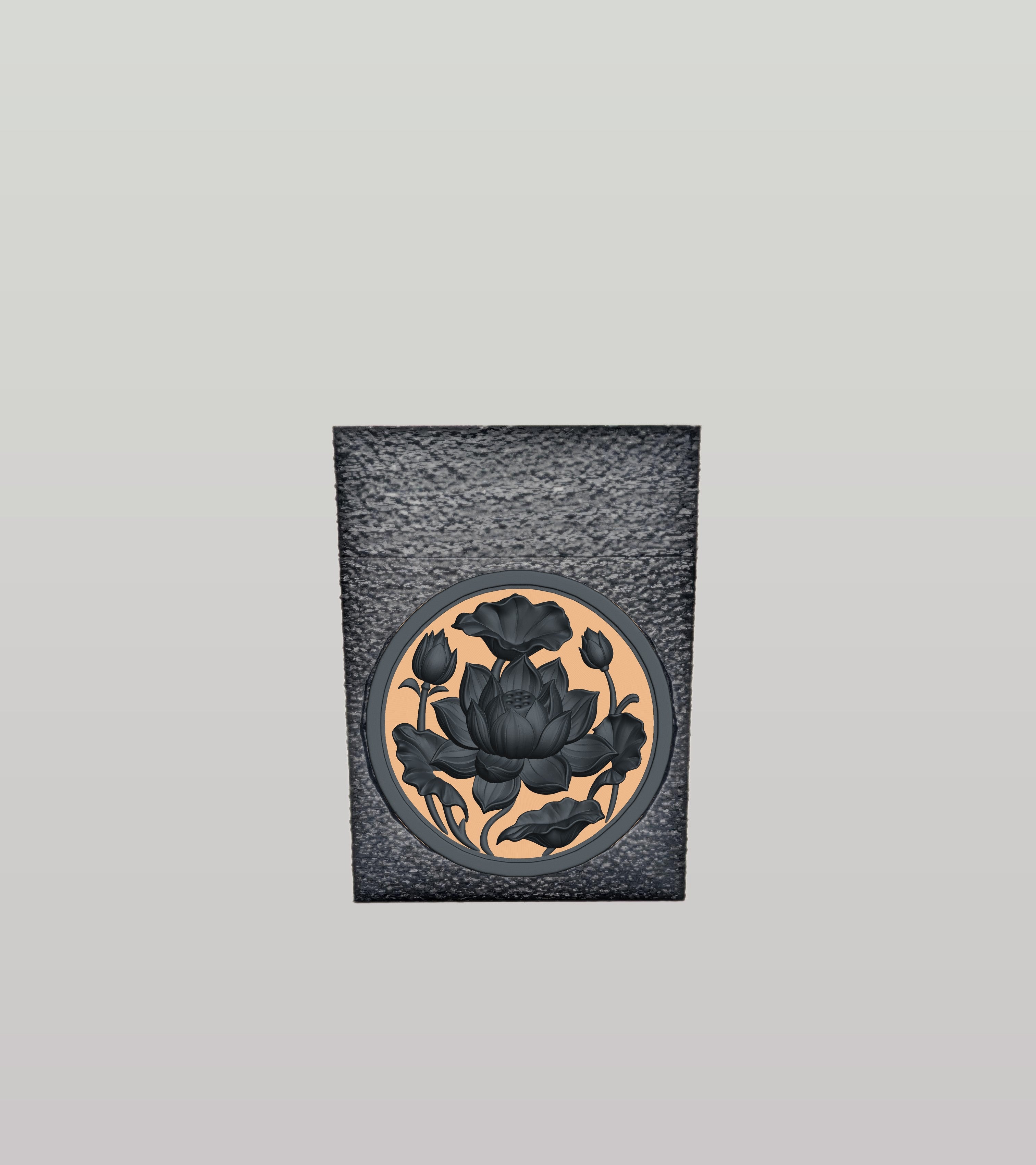 Lotus Card Box — Black