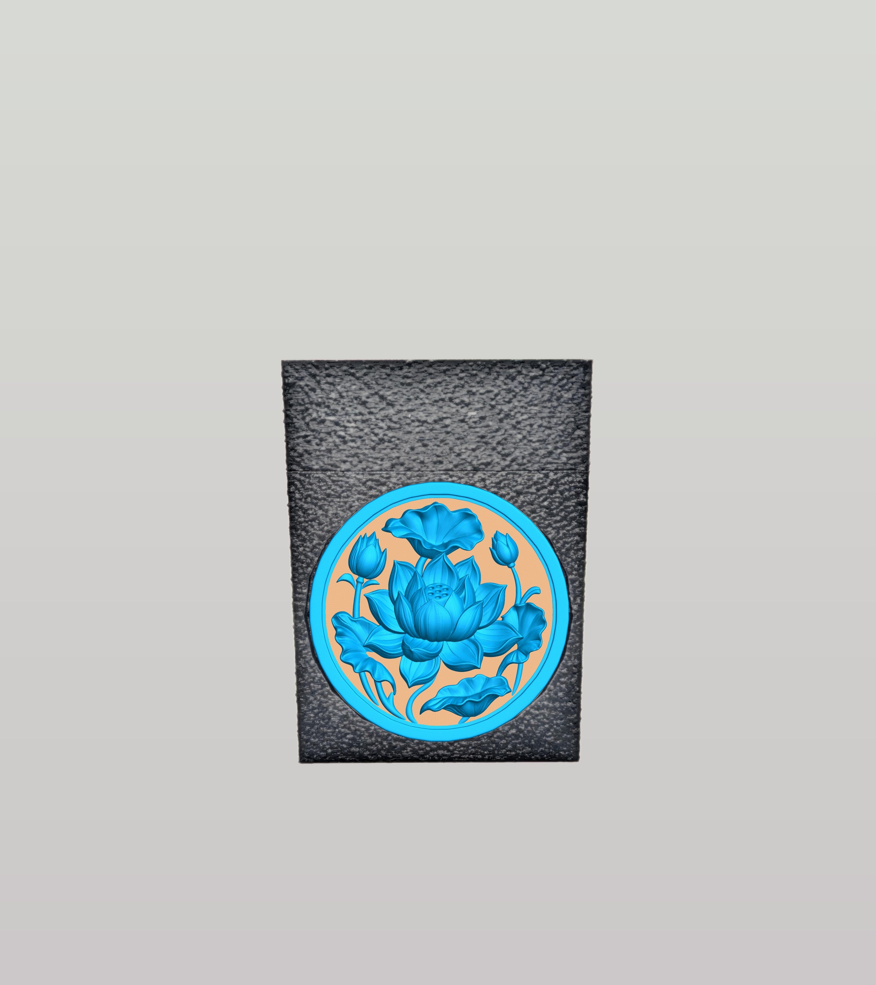 Lotus Card Box — Black