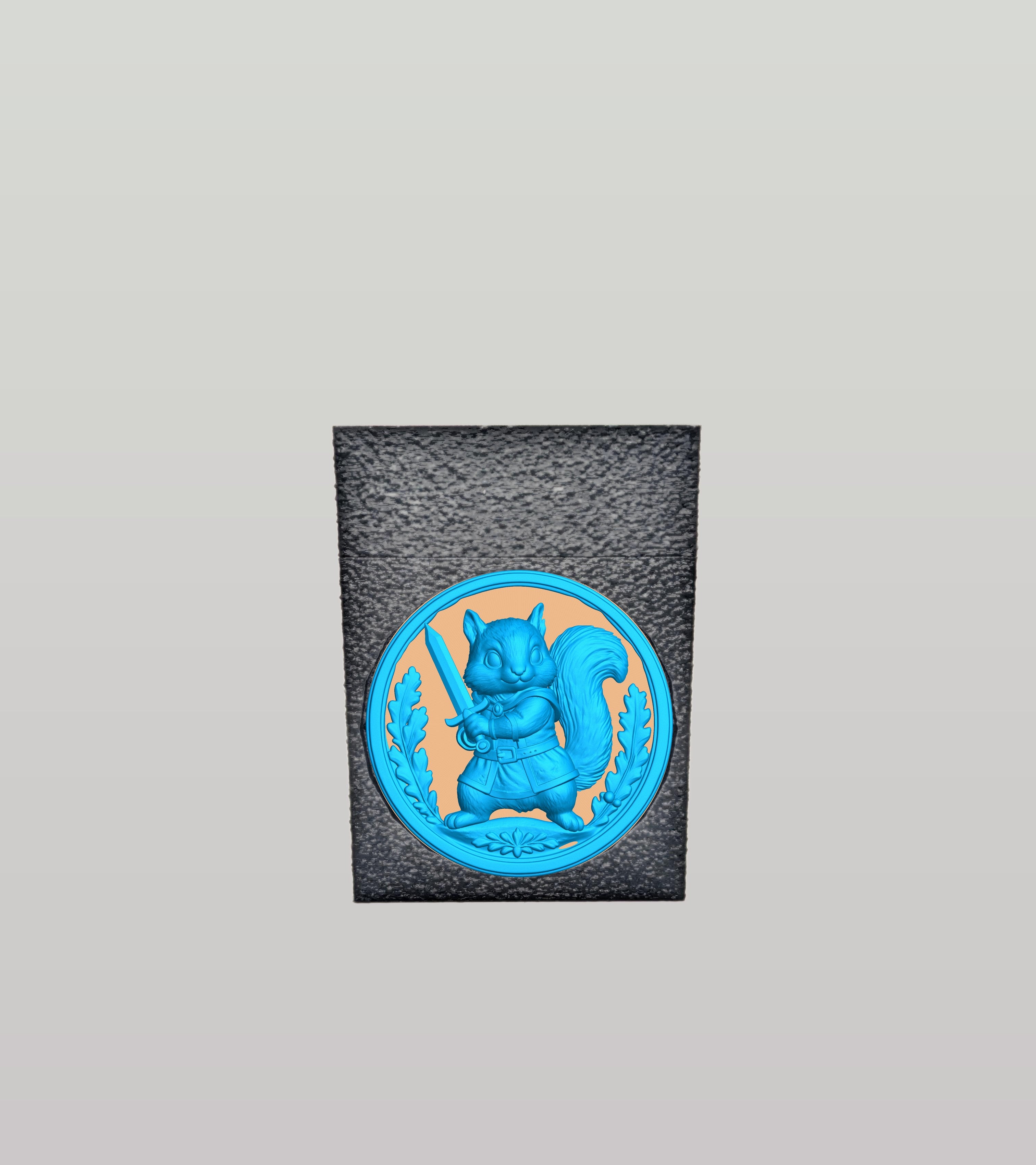 Squirrel Card Box — Black