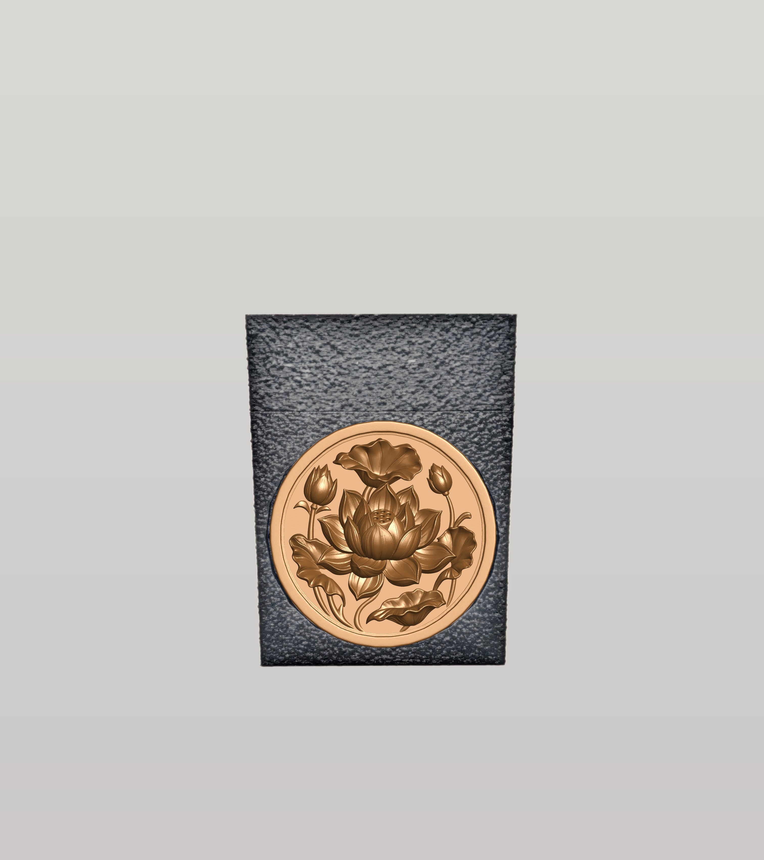 Lotus Card Box — Black