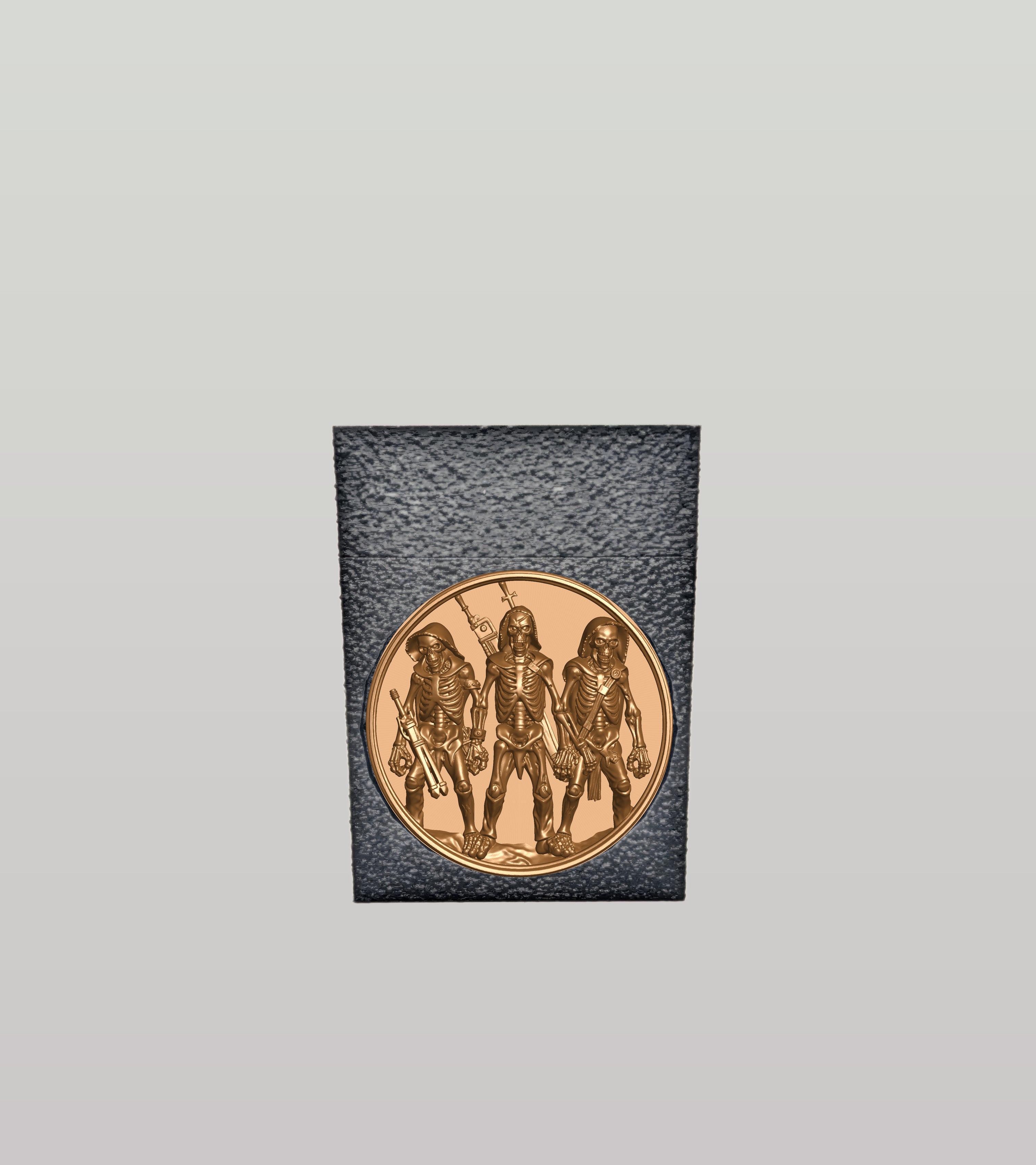 Skeleton Army Card Box — Black