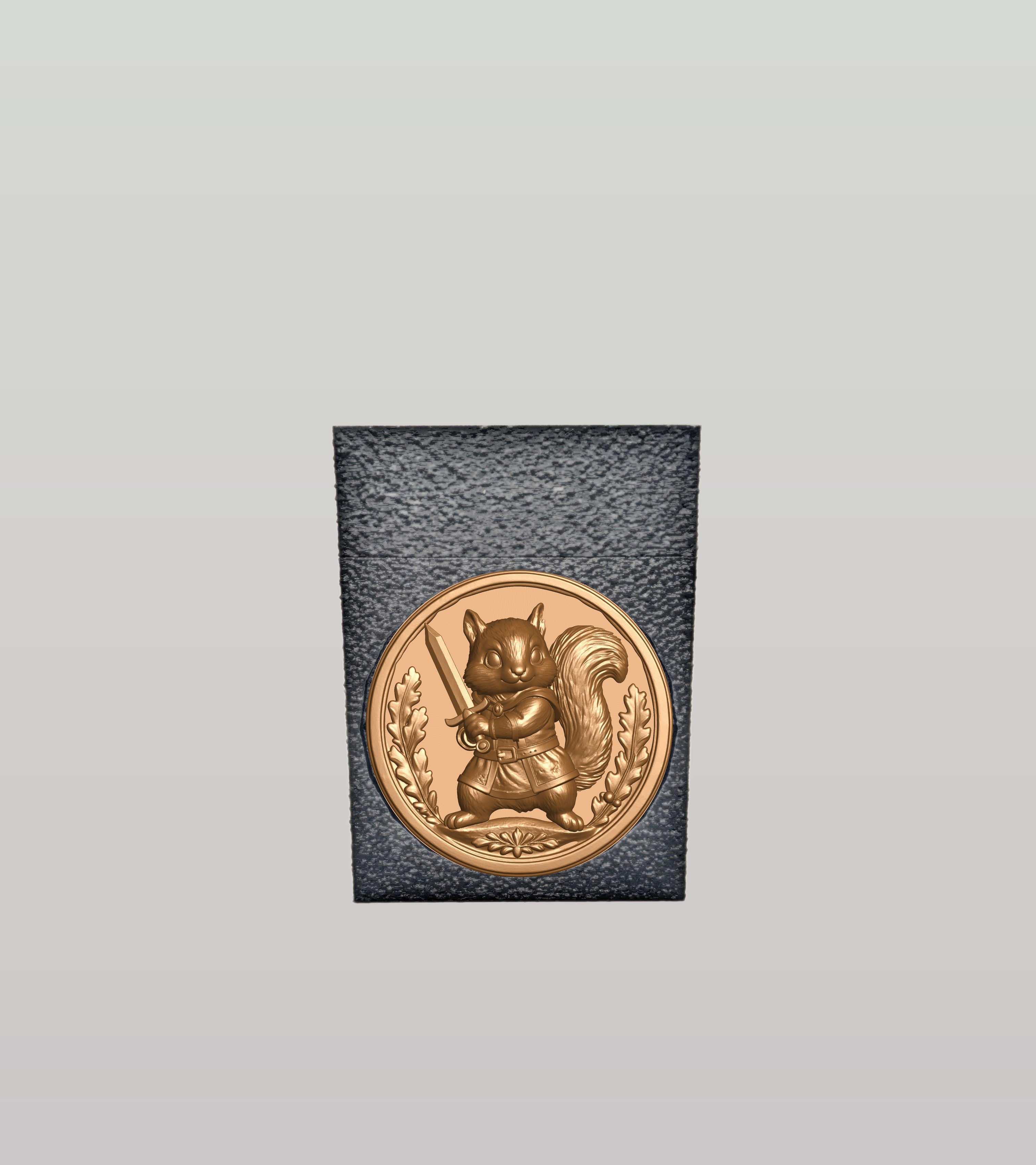 Squirrel Card Box — Black