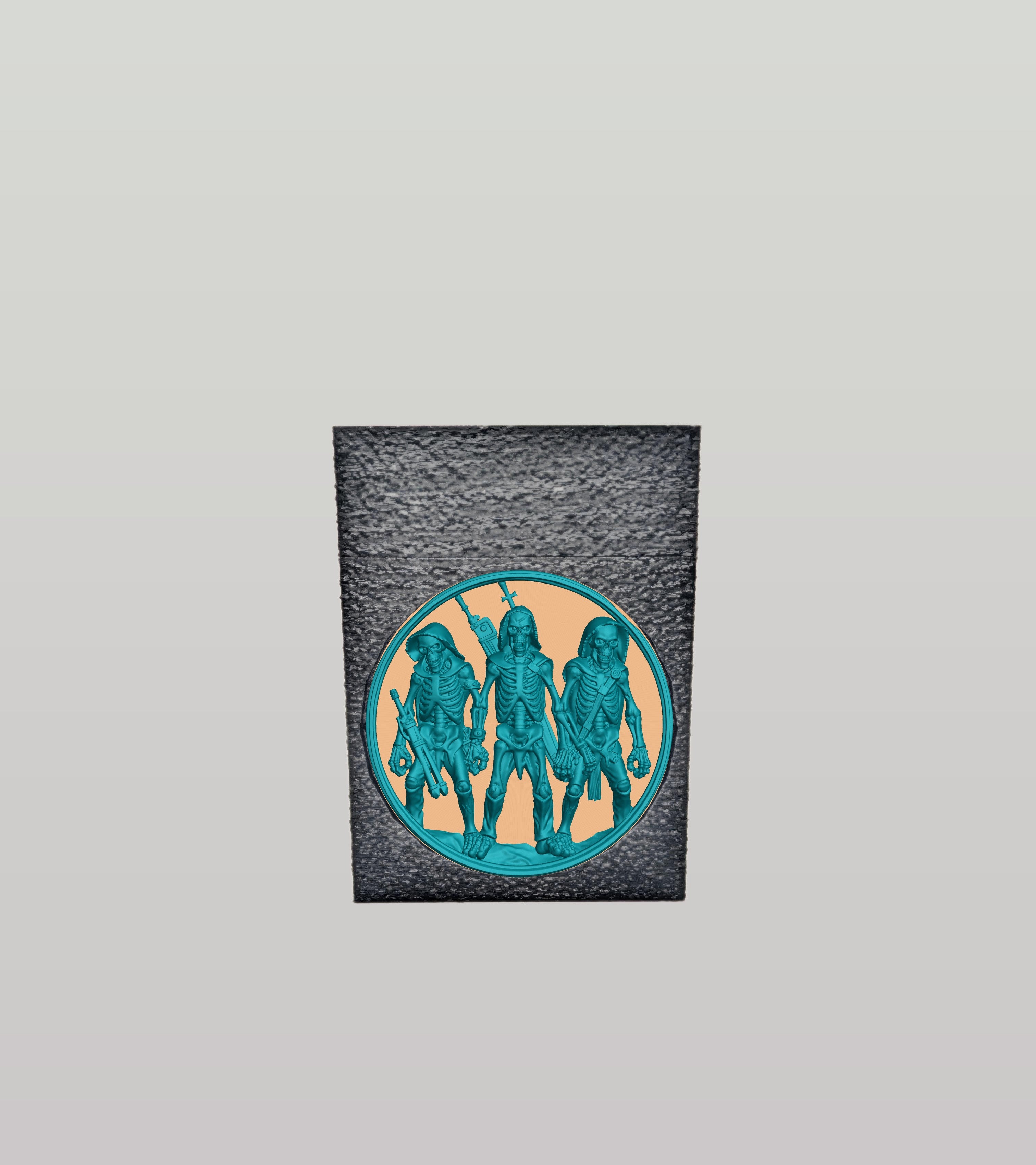Skeleton Army Card Box — Black