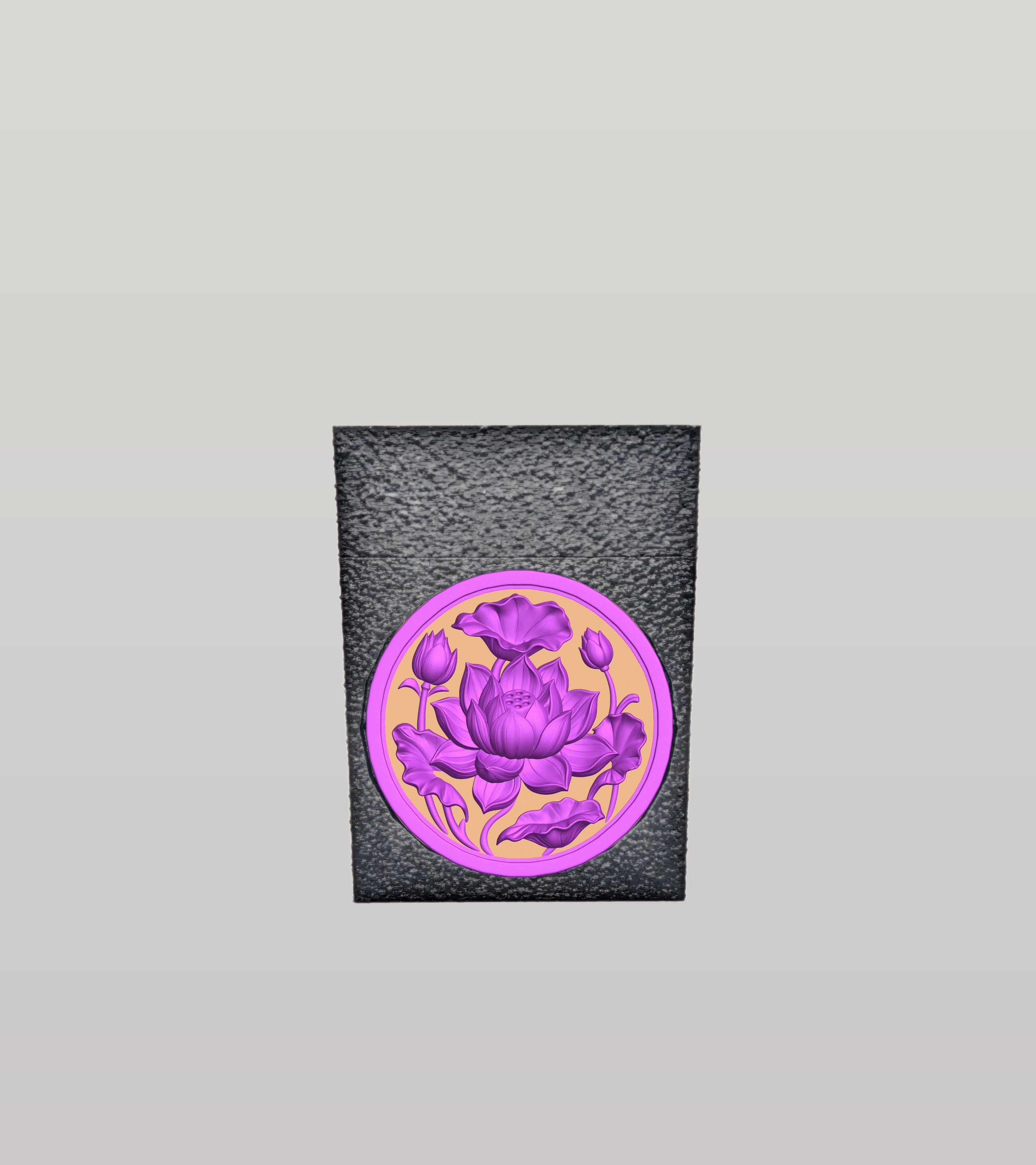 Lotus Card Box — Black