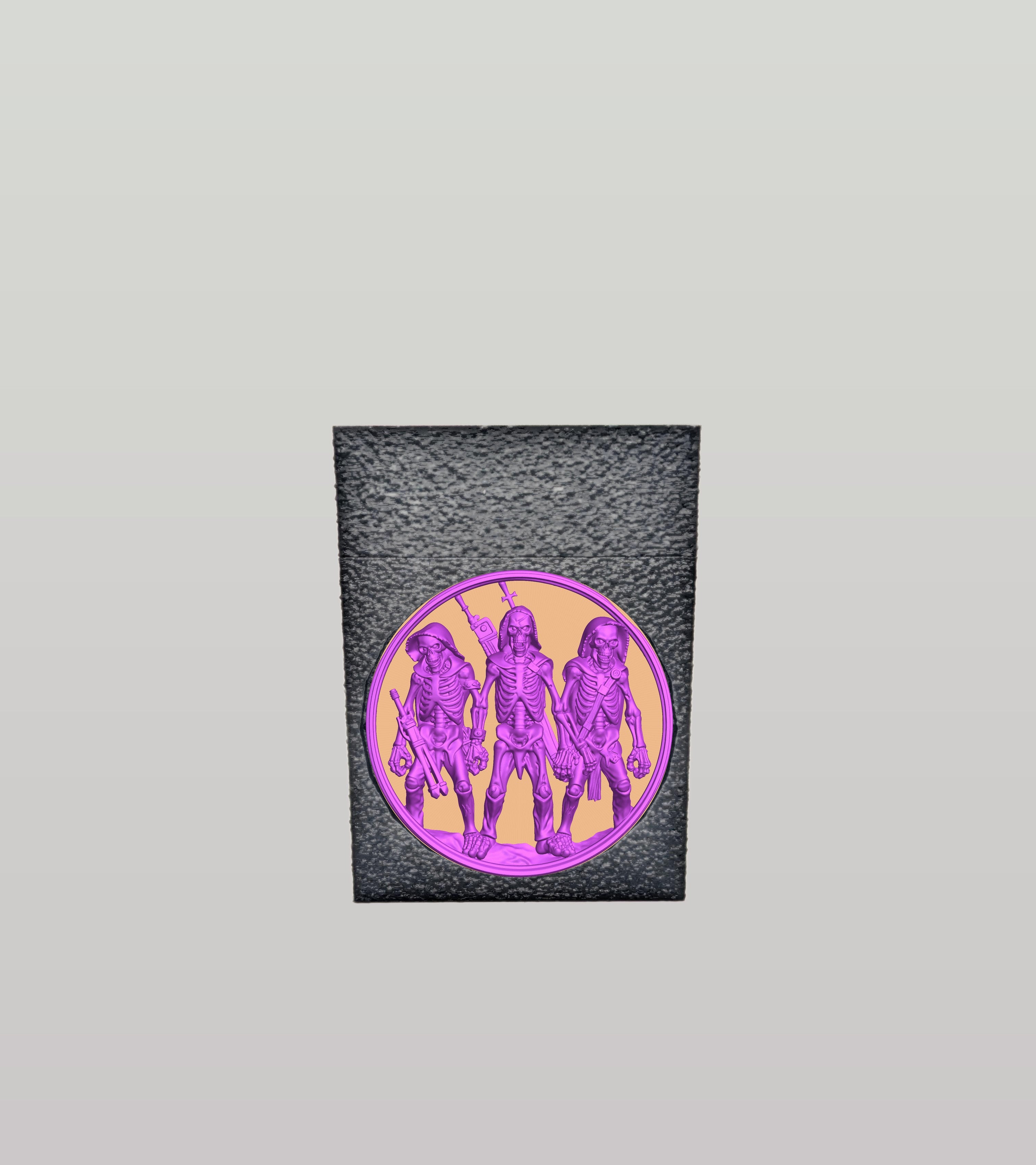 Skeleton Army Card Box — Black