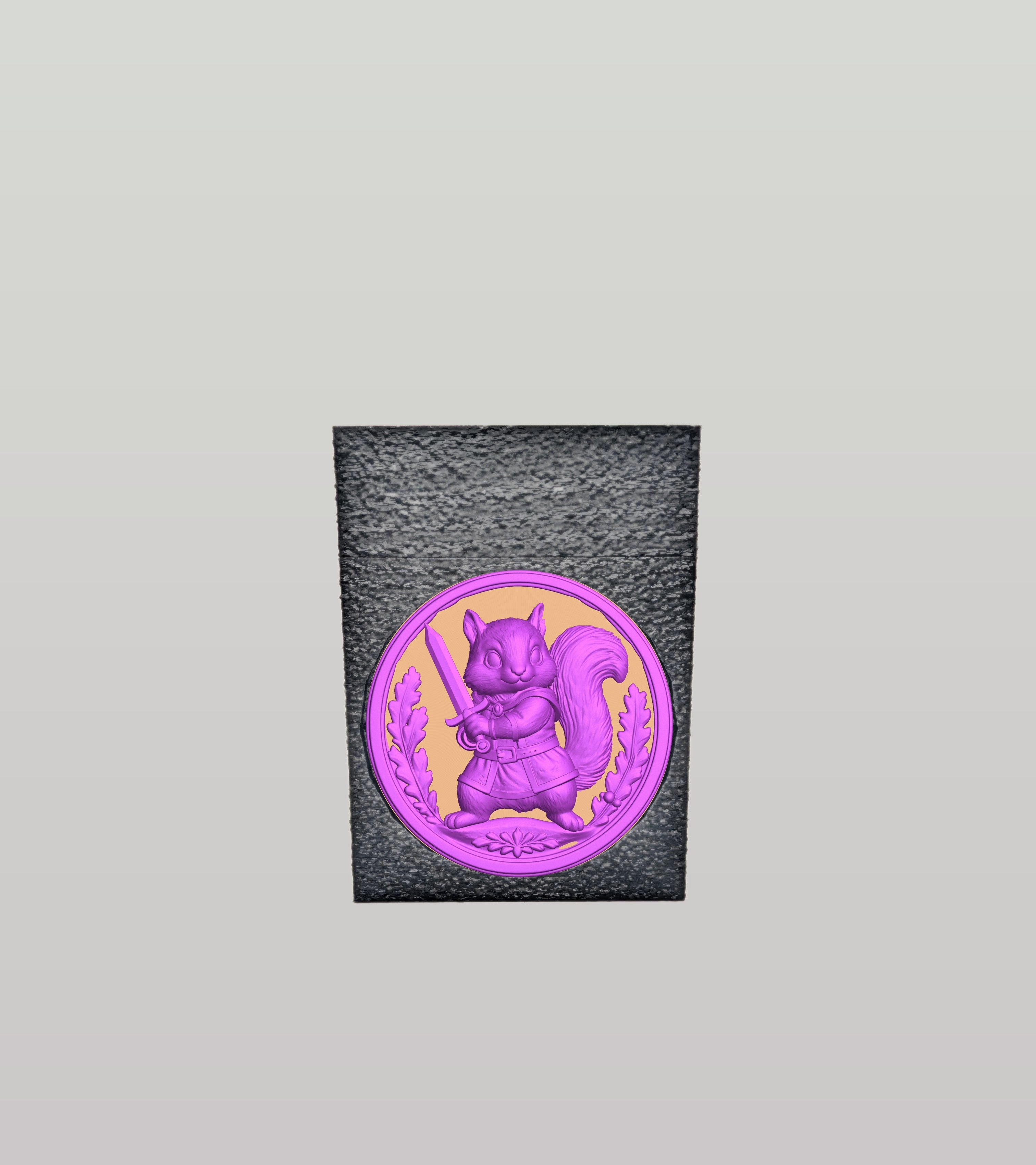 Squirrel Card Box — Black