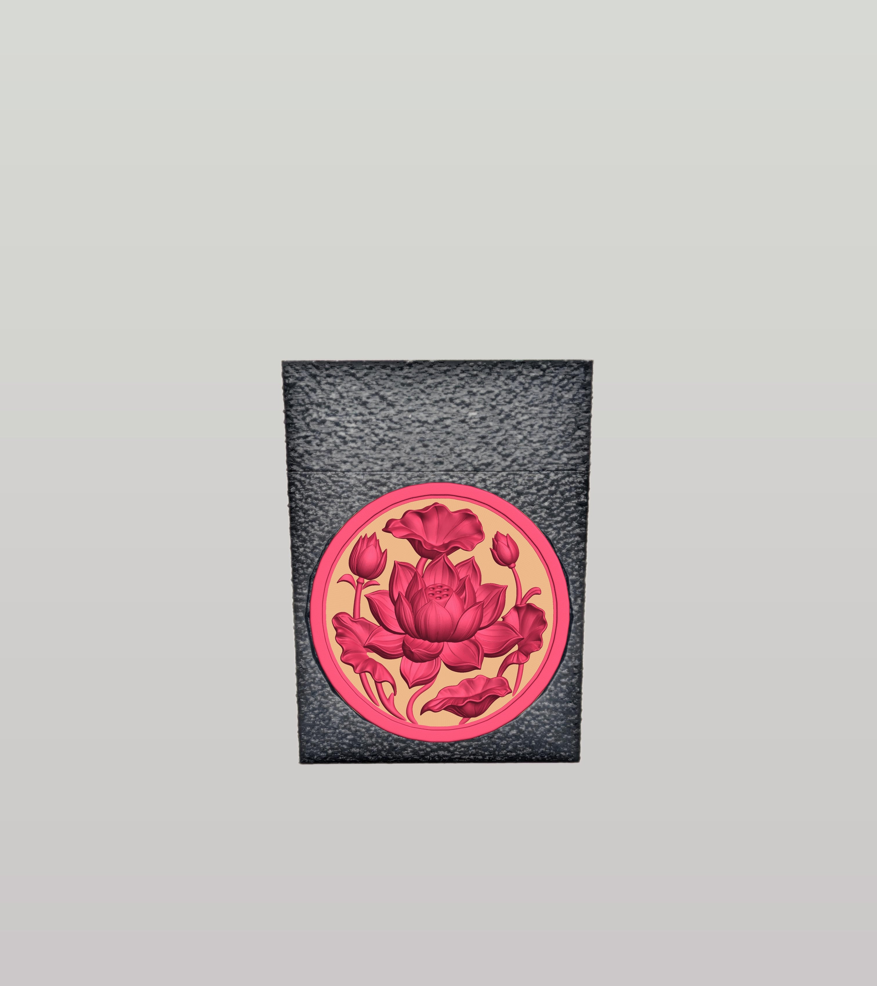 Lotus Card Box — Black
