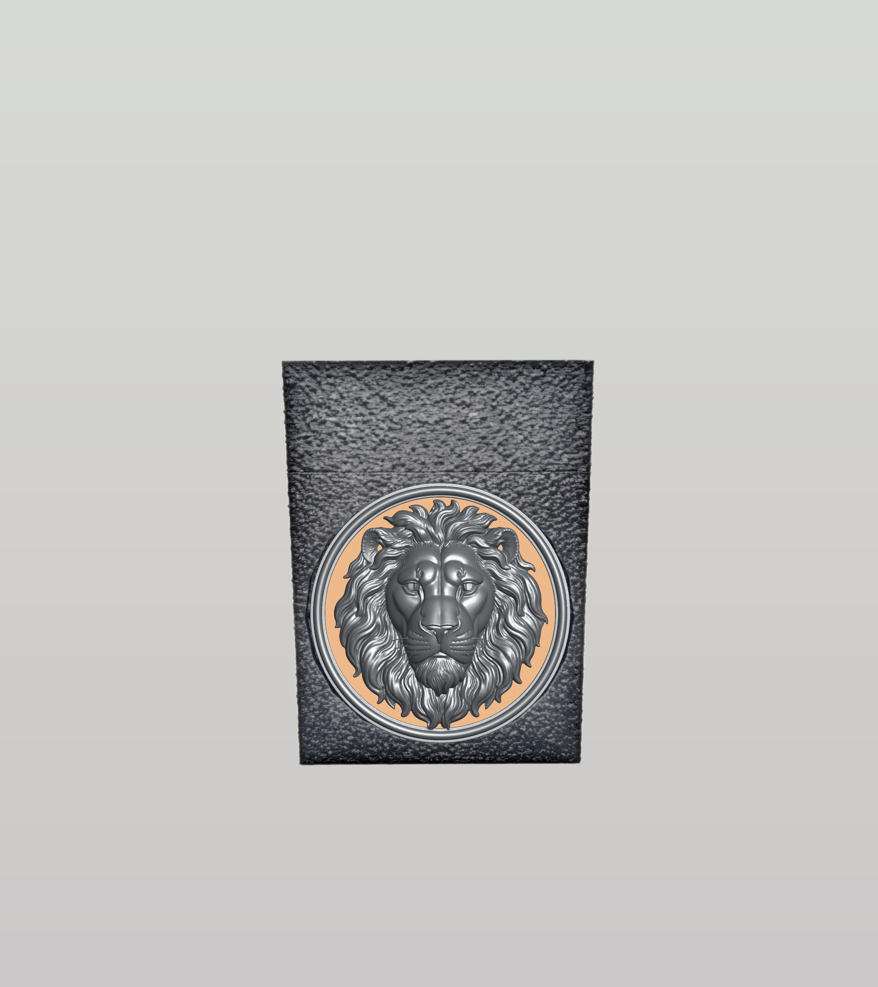Lion Card Box — Black