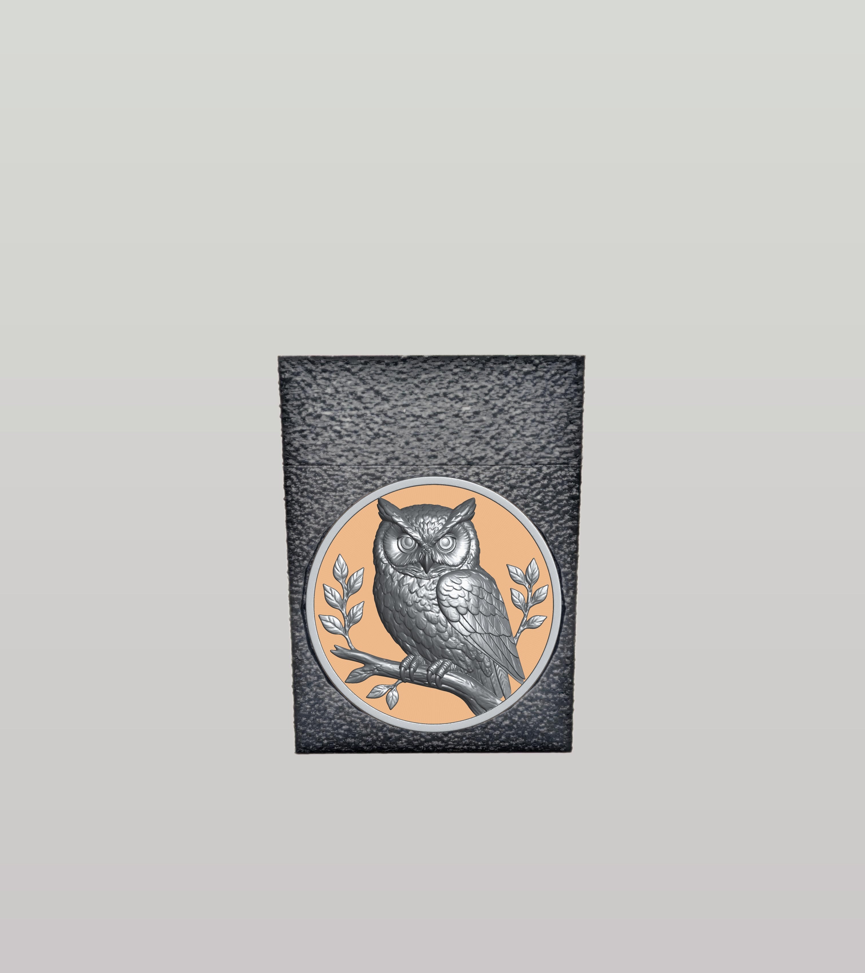 Owl Card Box — Black