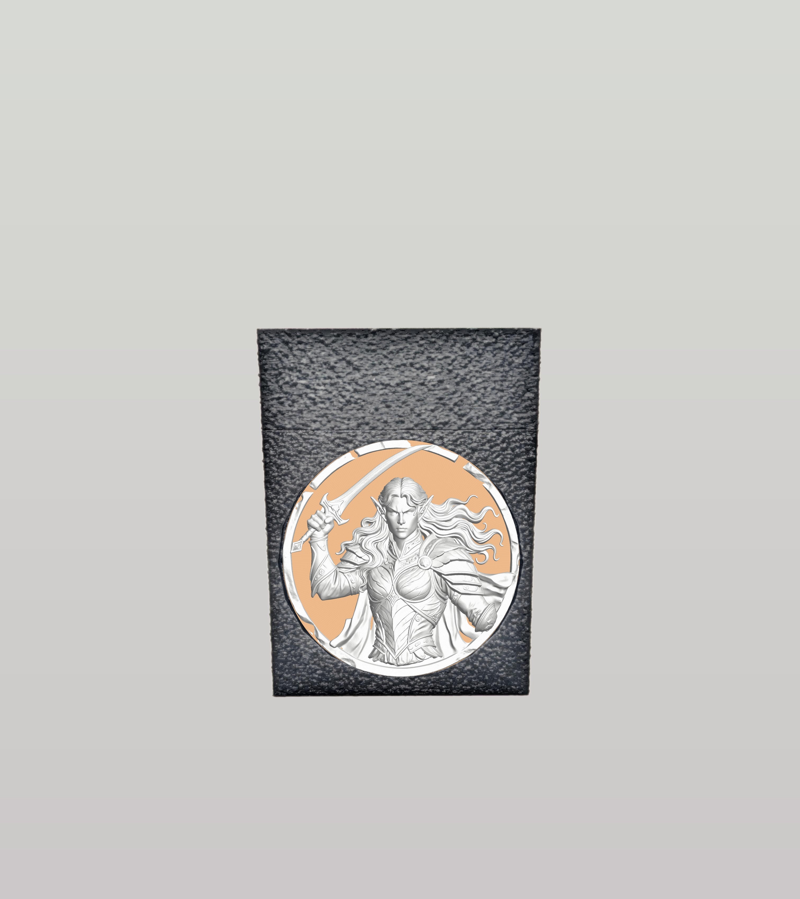 Elvish Warrior Card Box — Black