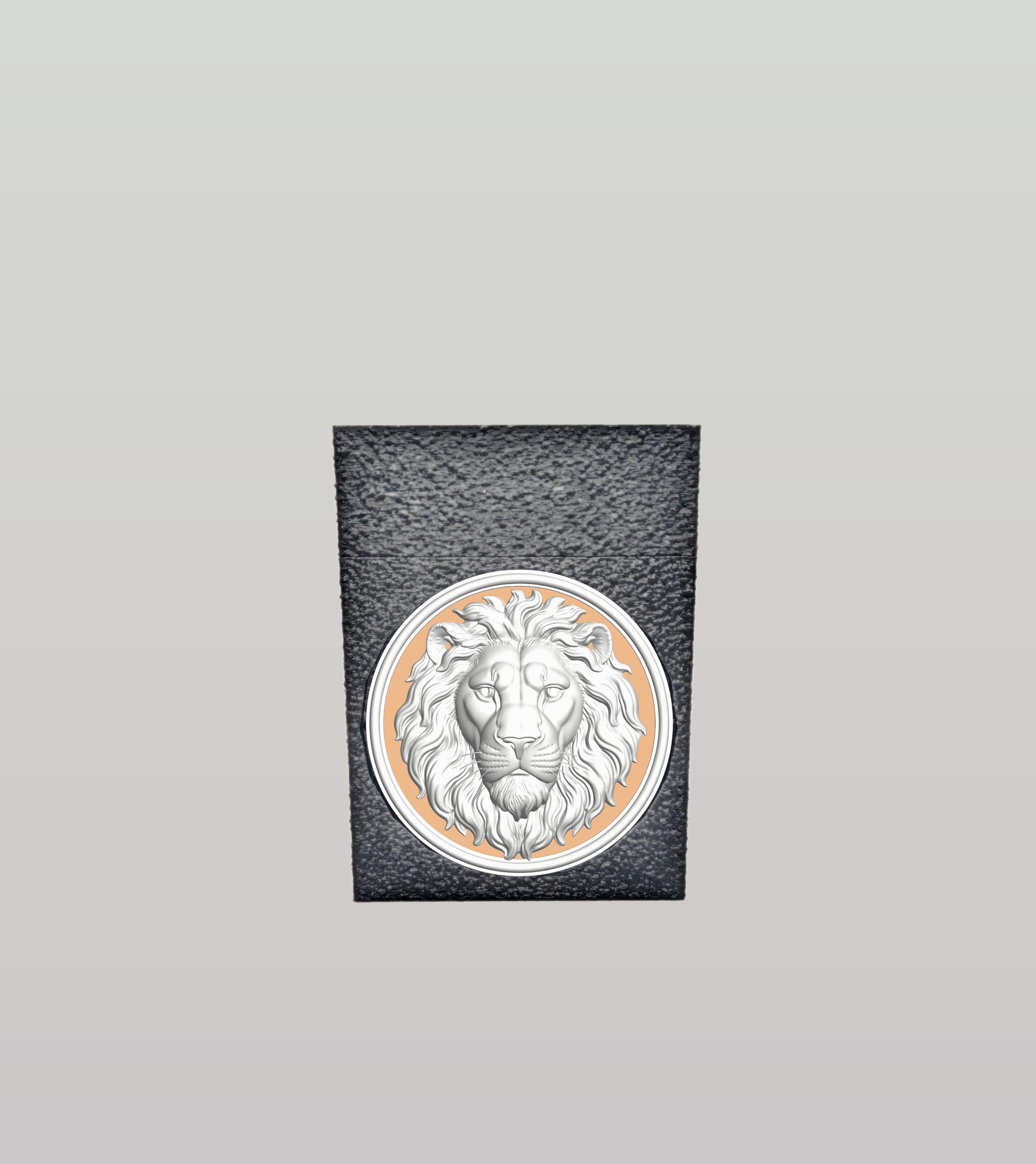 Lion Card Box — Black