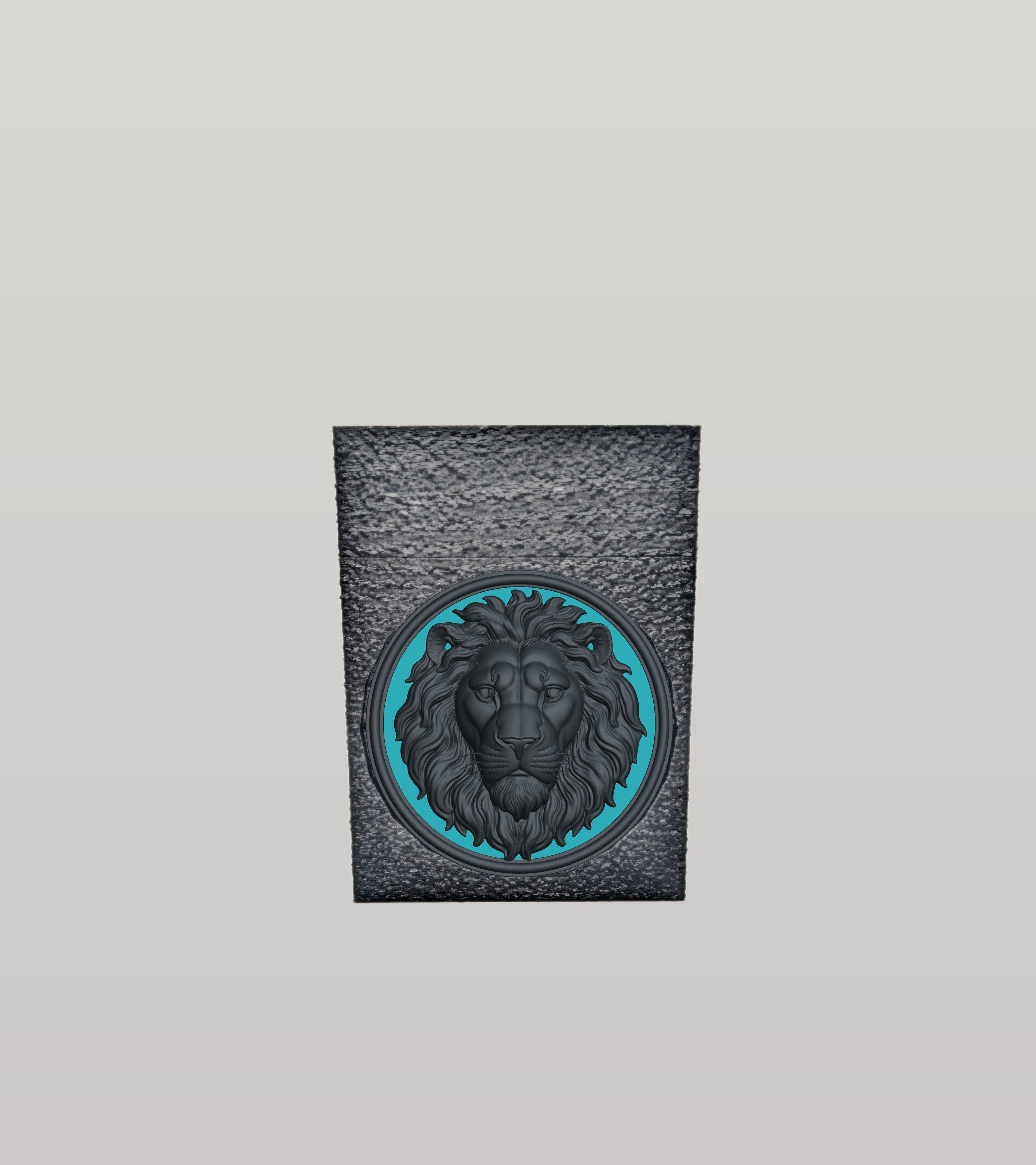 Lion Card Box — Black