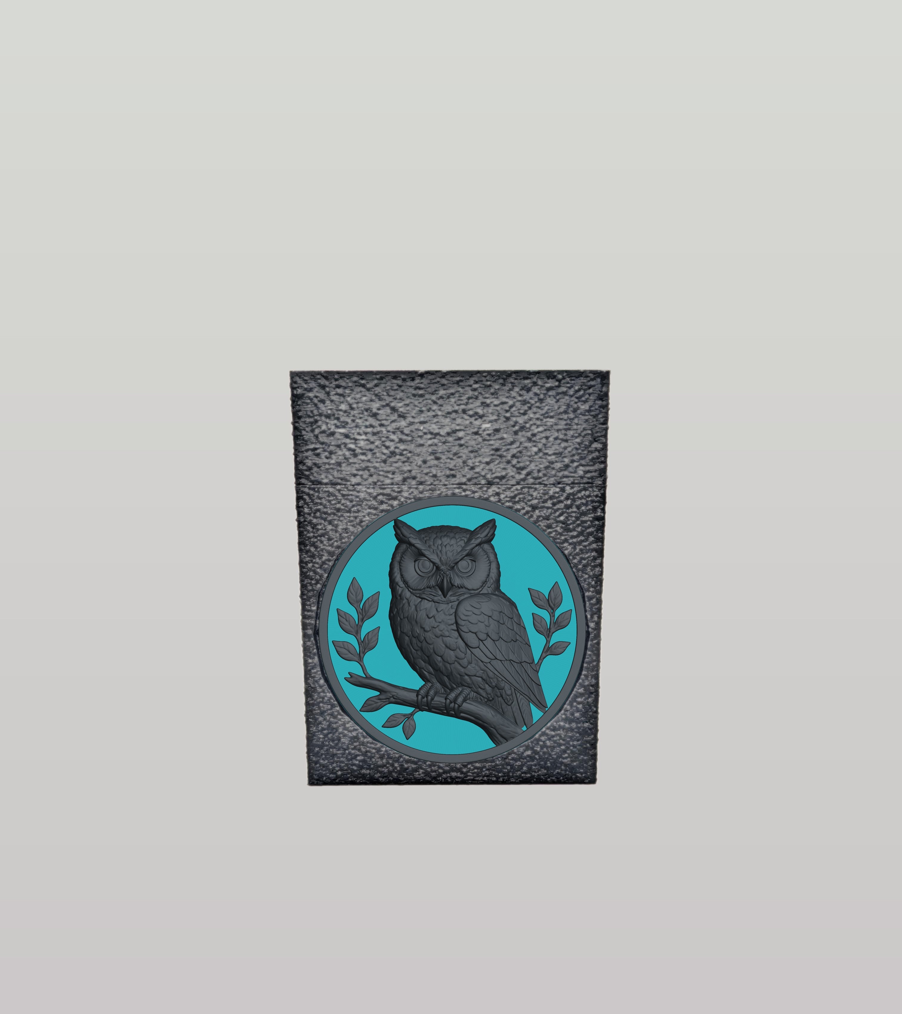 Owl Card Box — Black