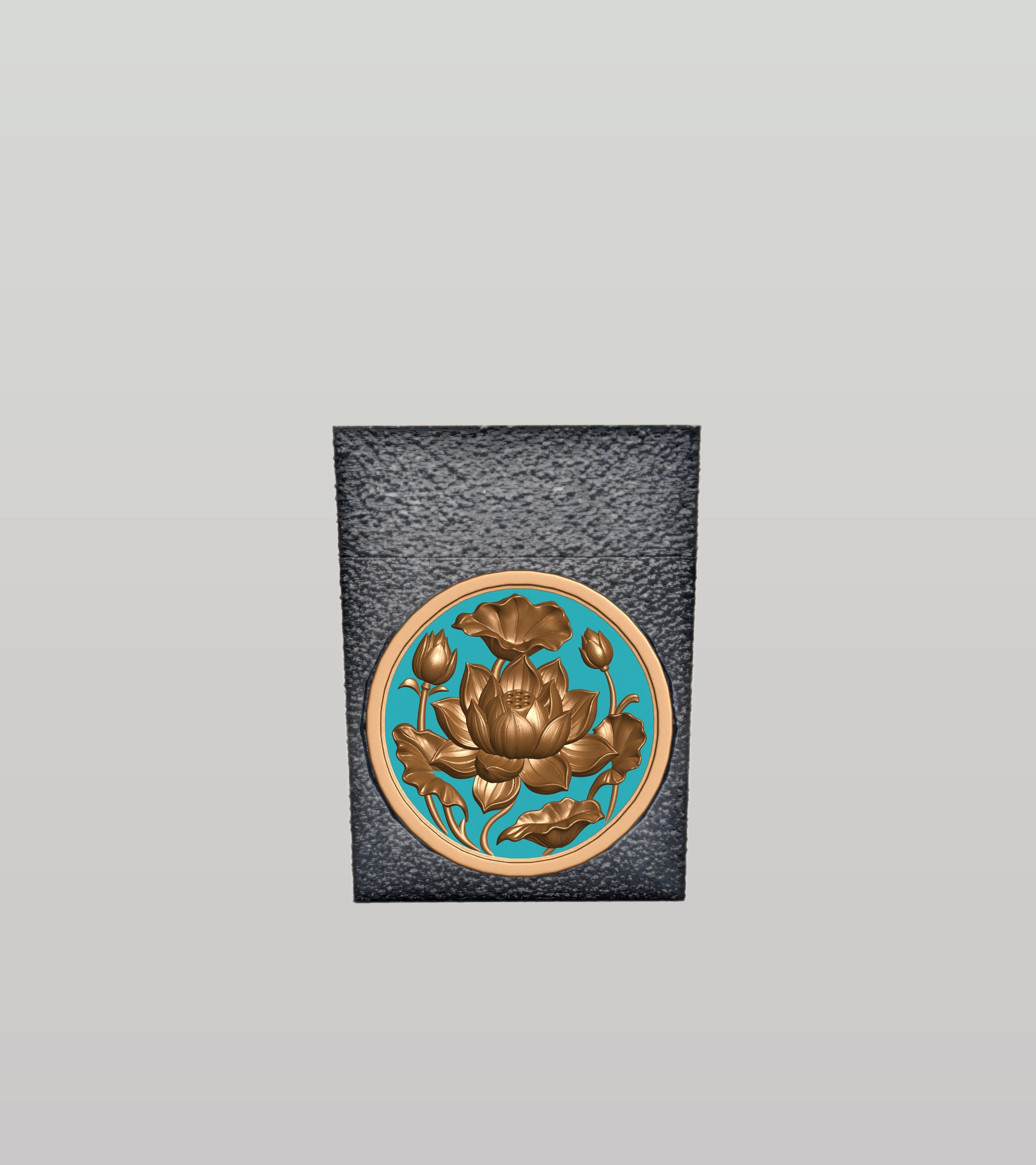 Lotus Card Box — Black