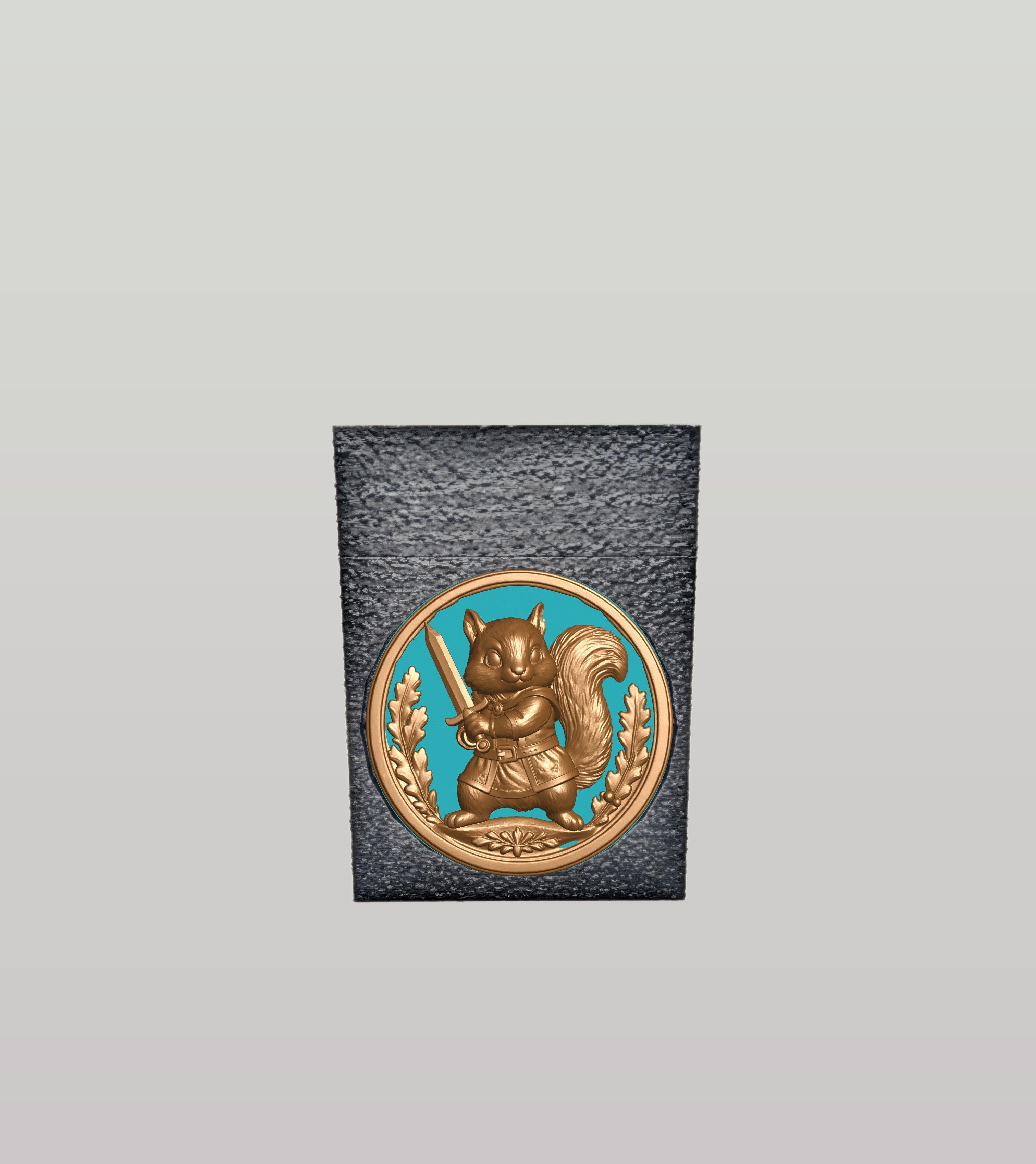 Squirrel Card Box — Black
