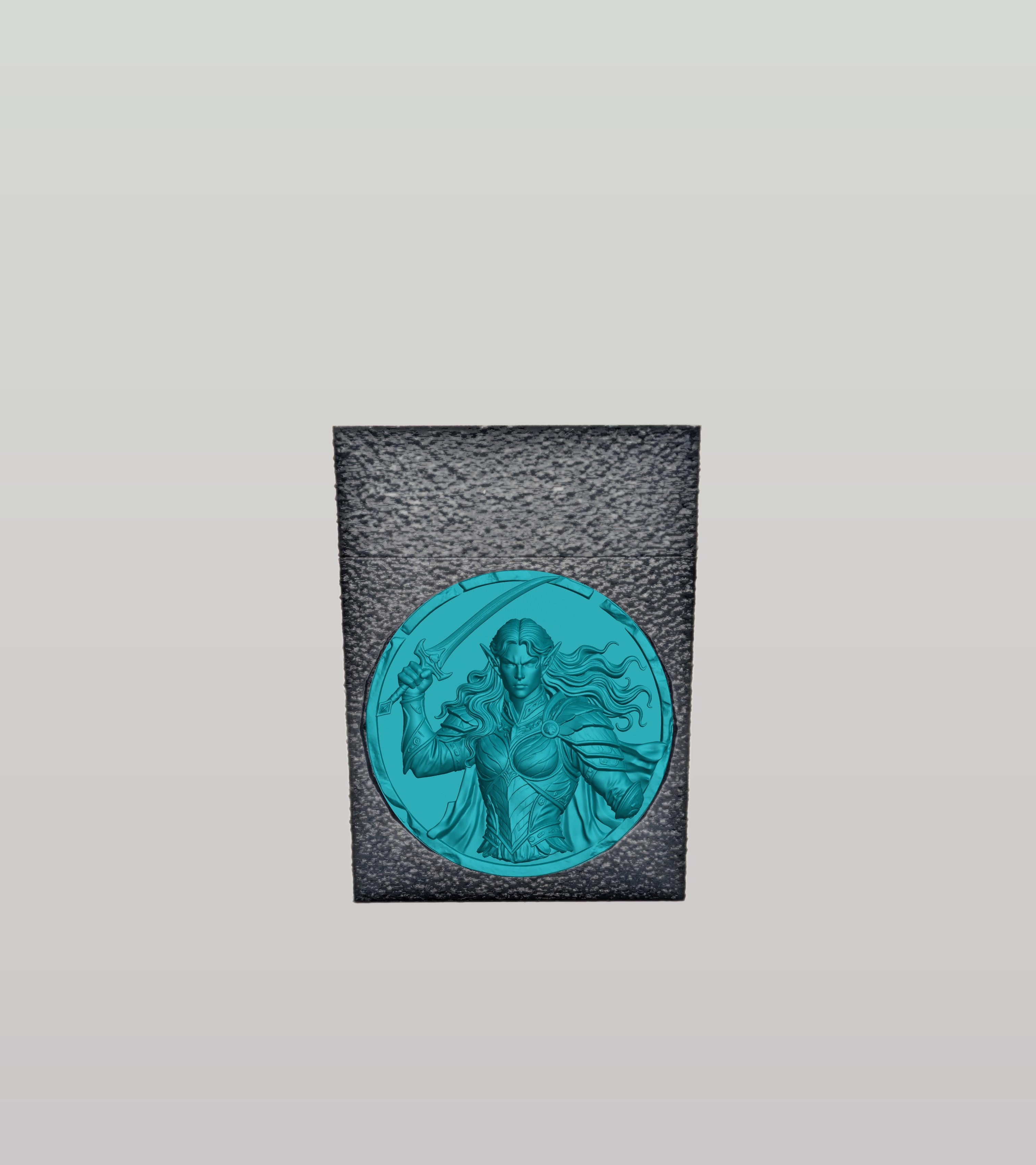 Elvish Warrior Card Box — Black