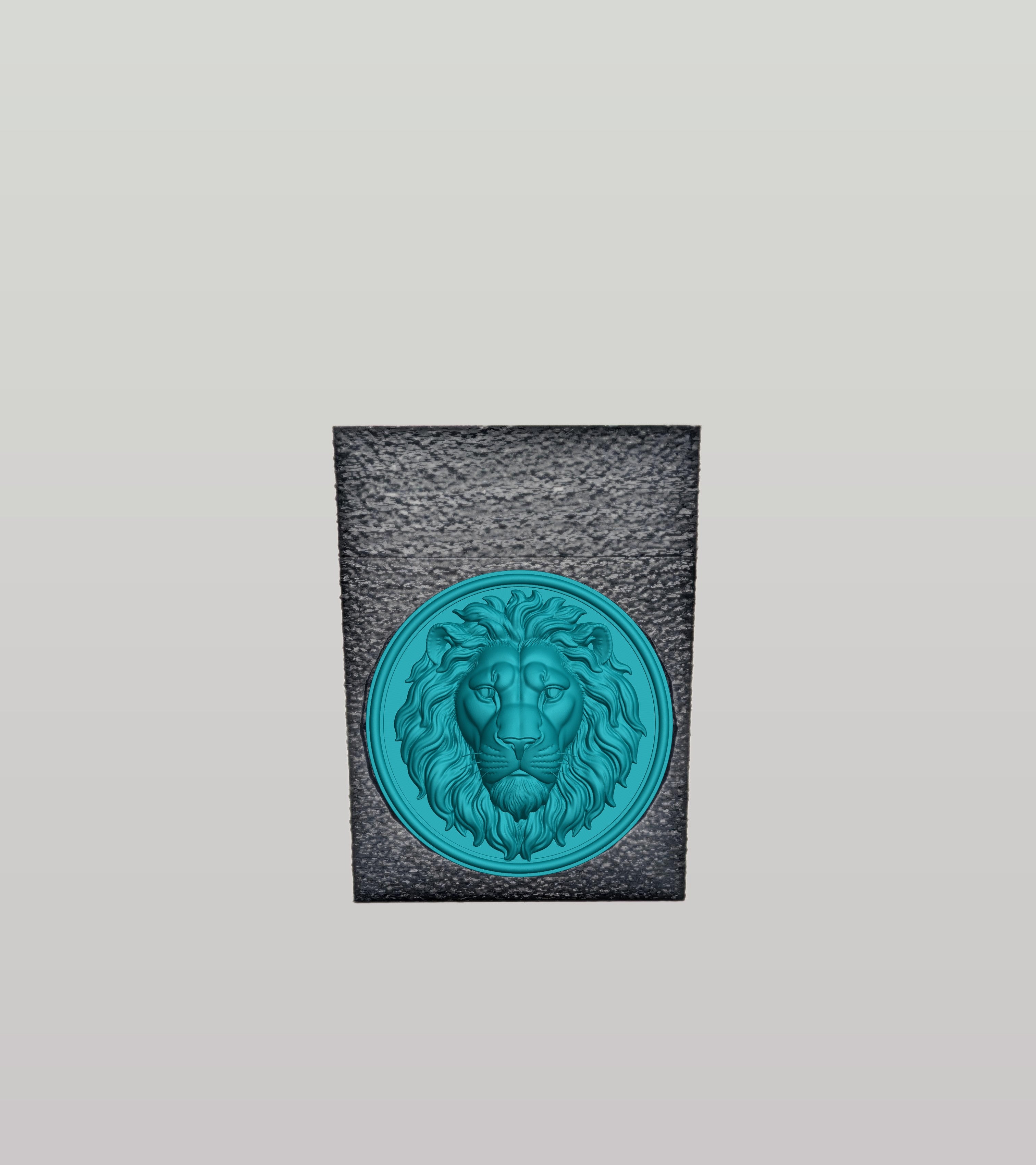 Lion Card Box — Black
