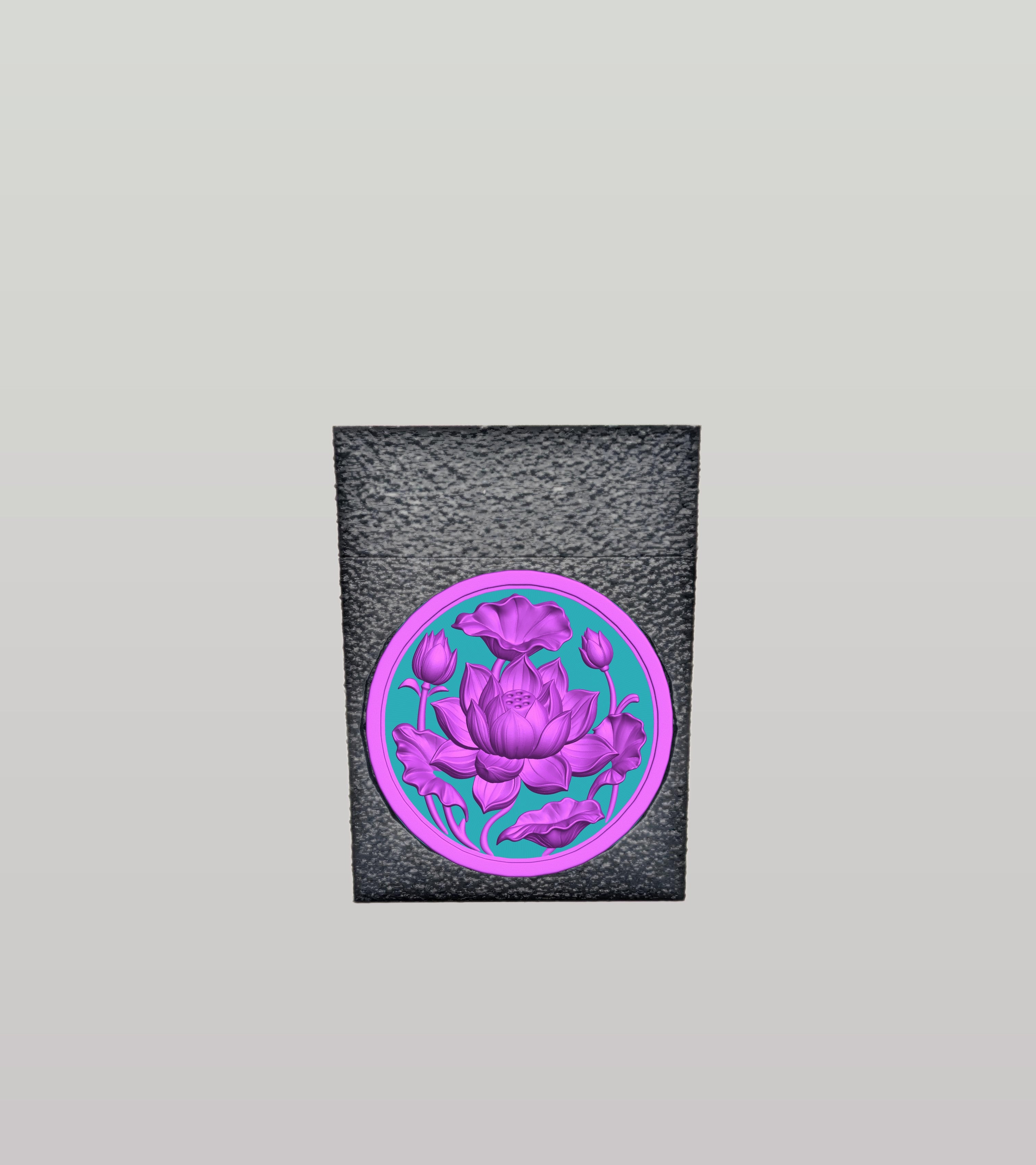 Lotus Card Box — Black