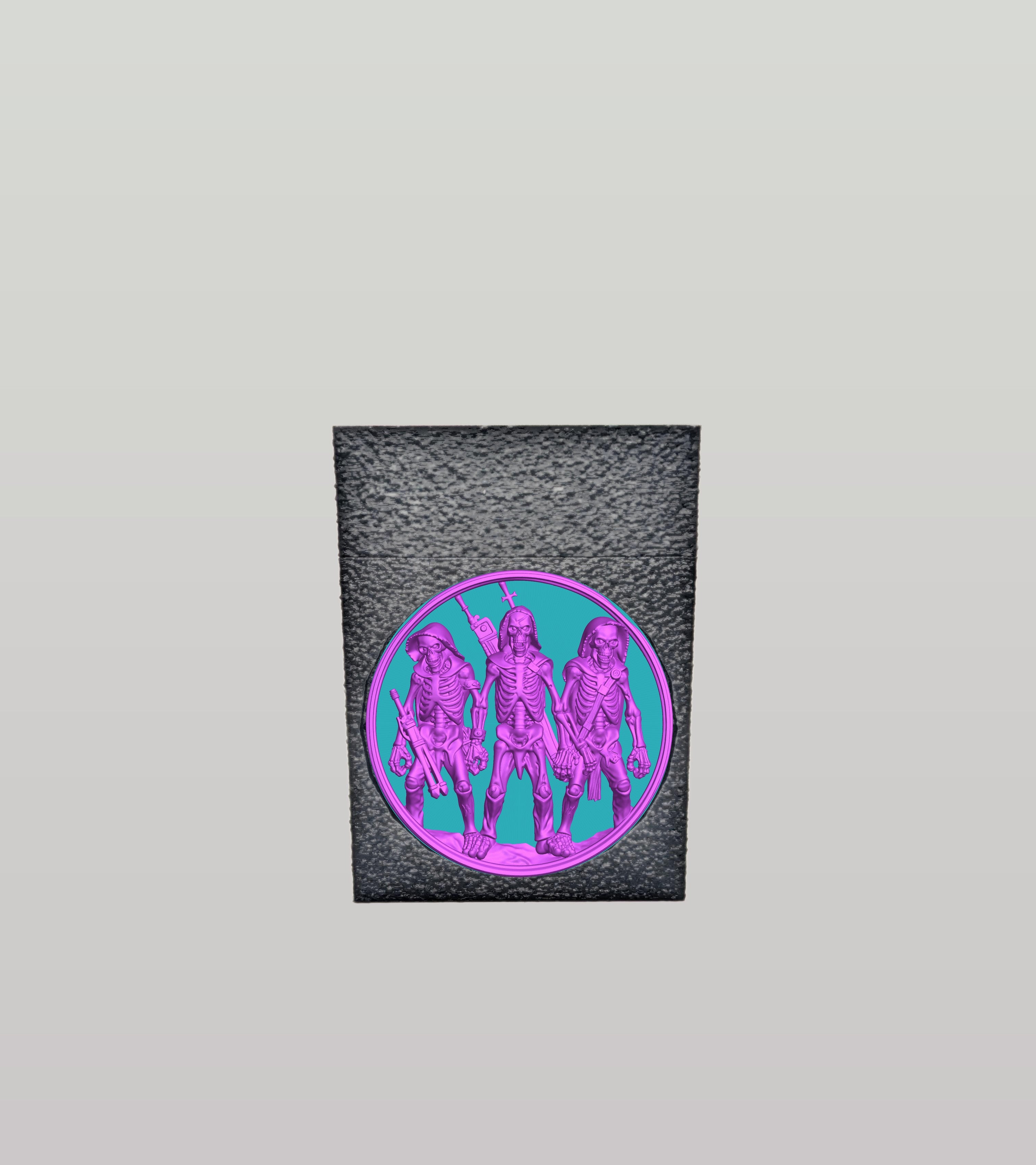 Skeleton Army Card Box — Black