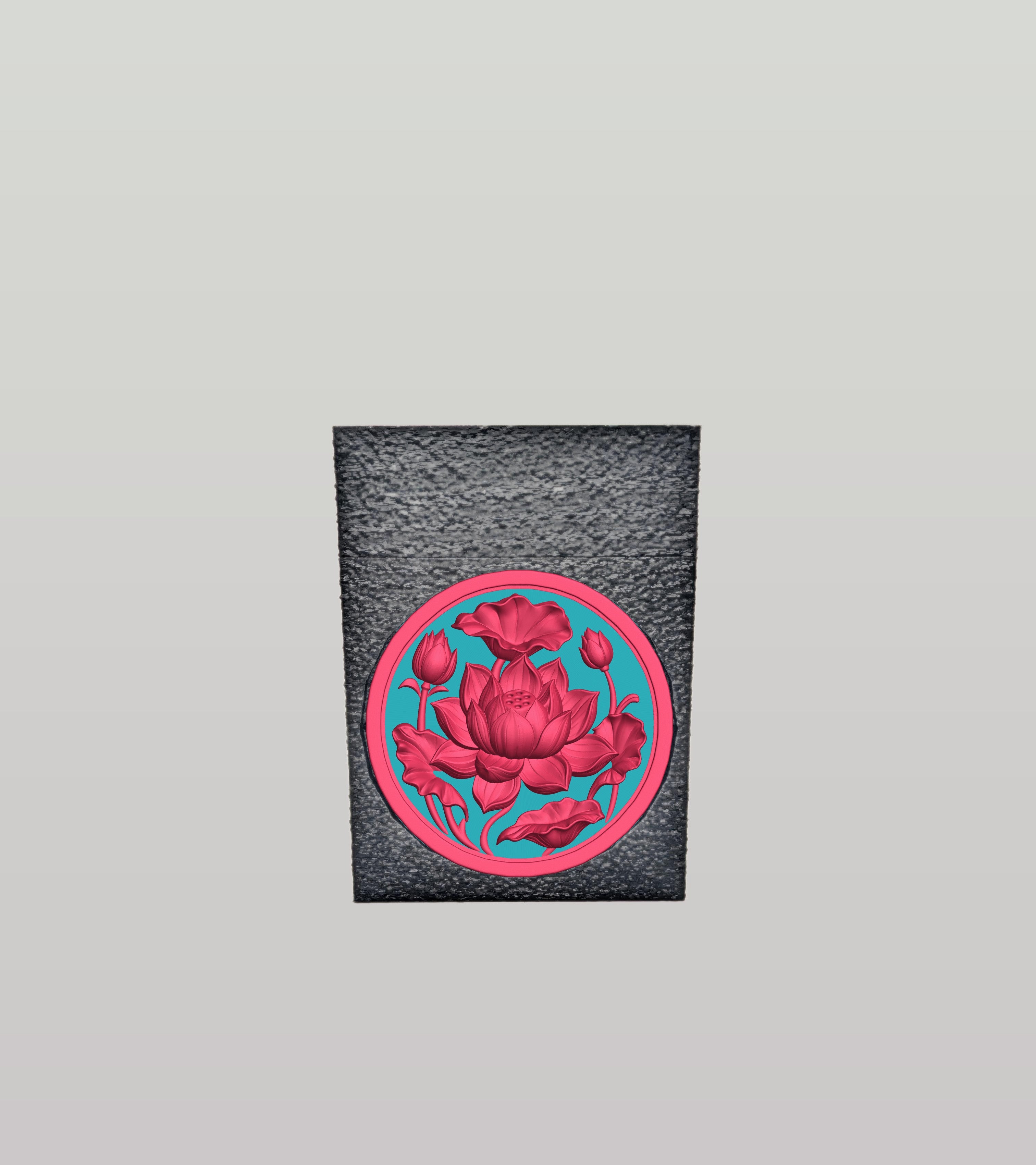 Lotus Card Box — Black