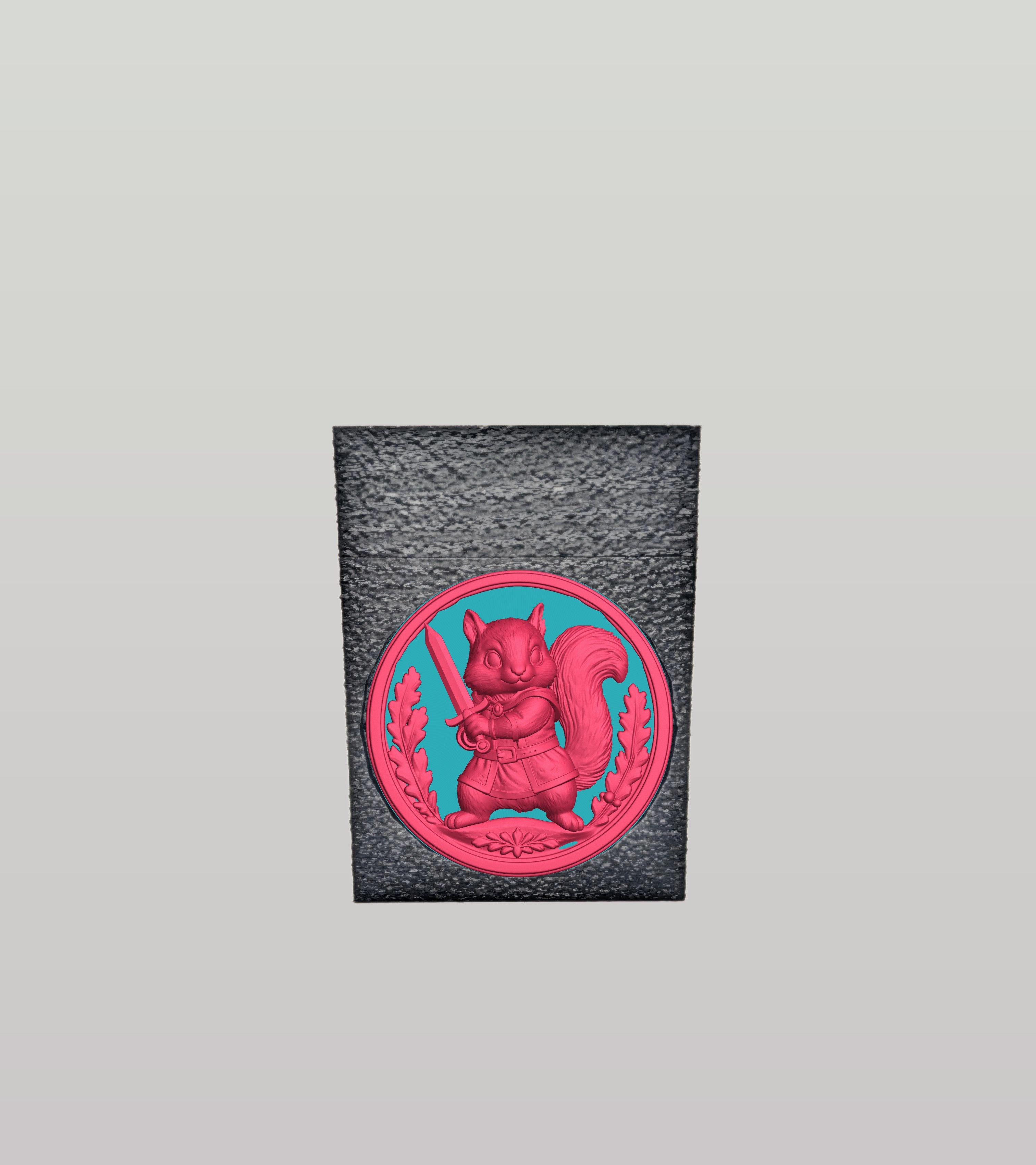Squirrel Card Box — Black