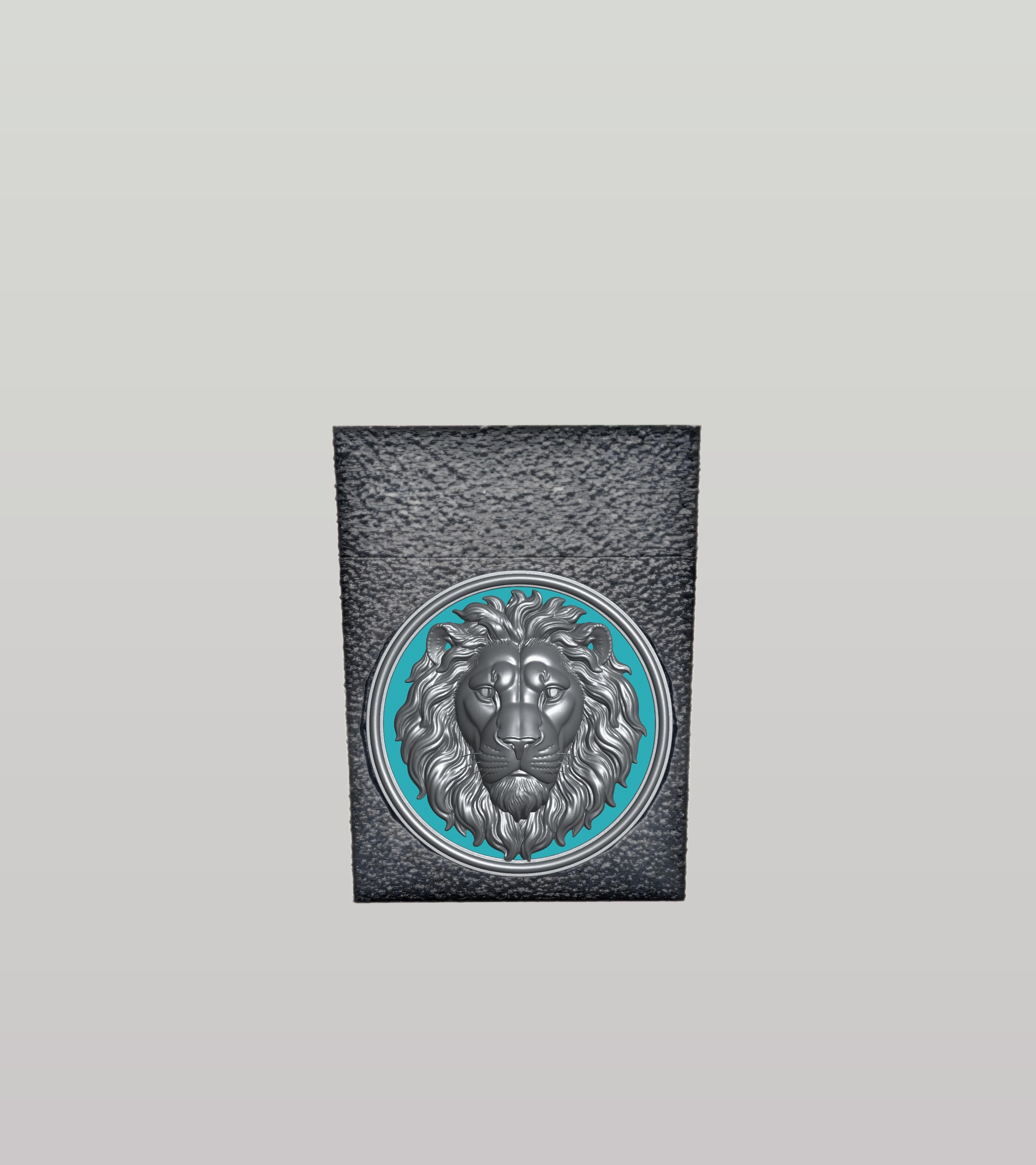 Lion Card Box — Black